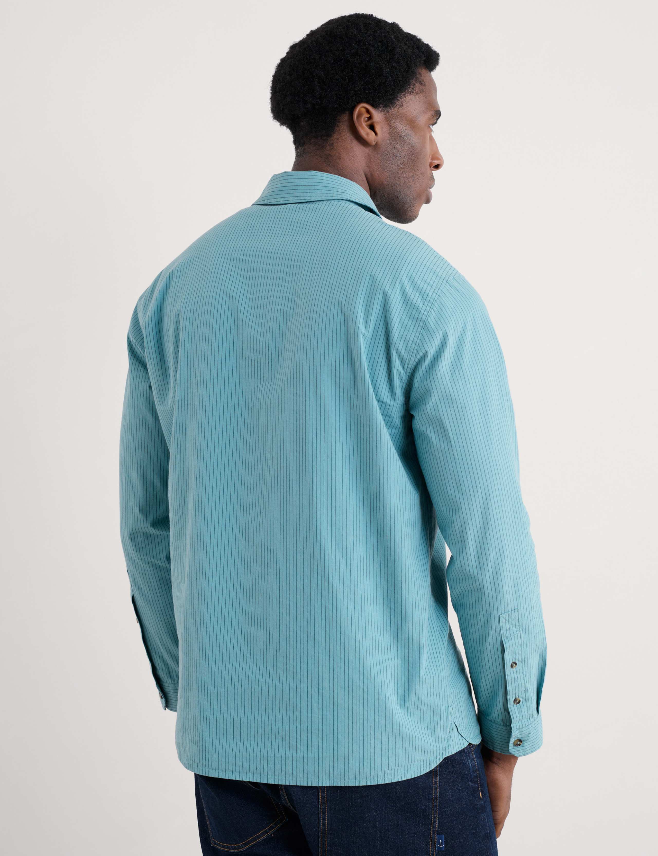 Pure Cotton Striped Overshirt 3 of 4