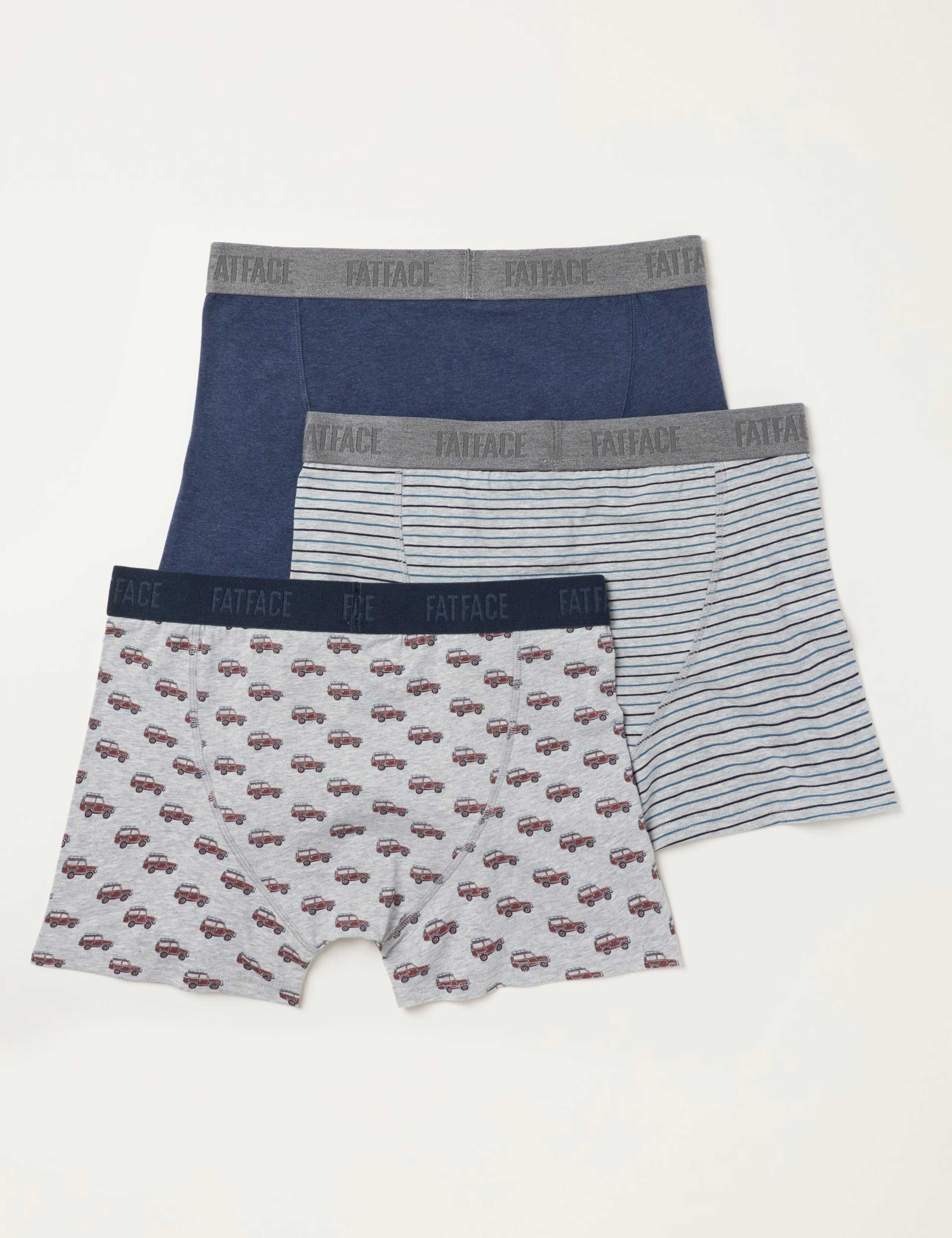 3pk Cotton Rich Premium Stretch Boxers 2 of 3