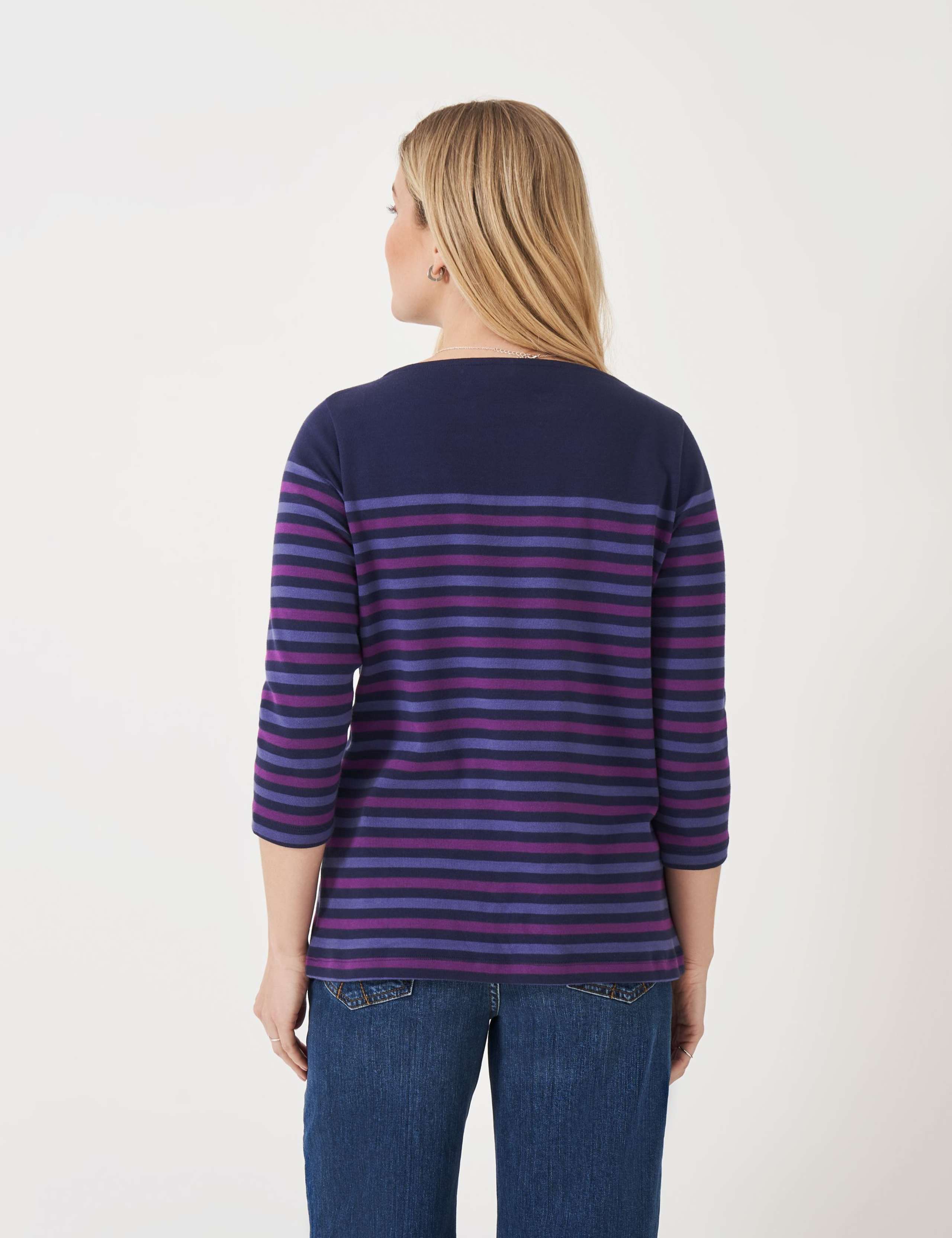 Pure Cotton Striped Top 3 of 5