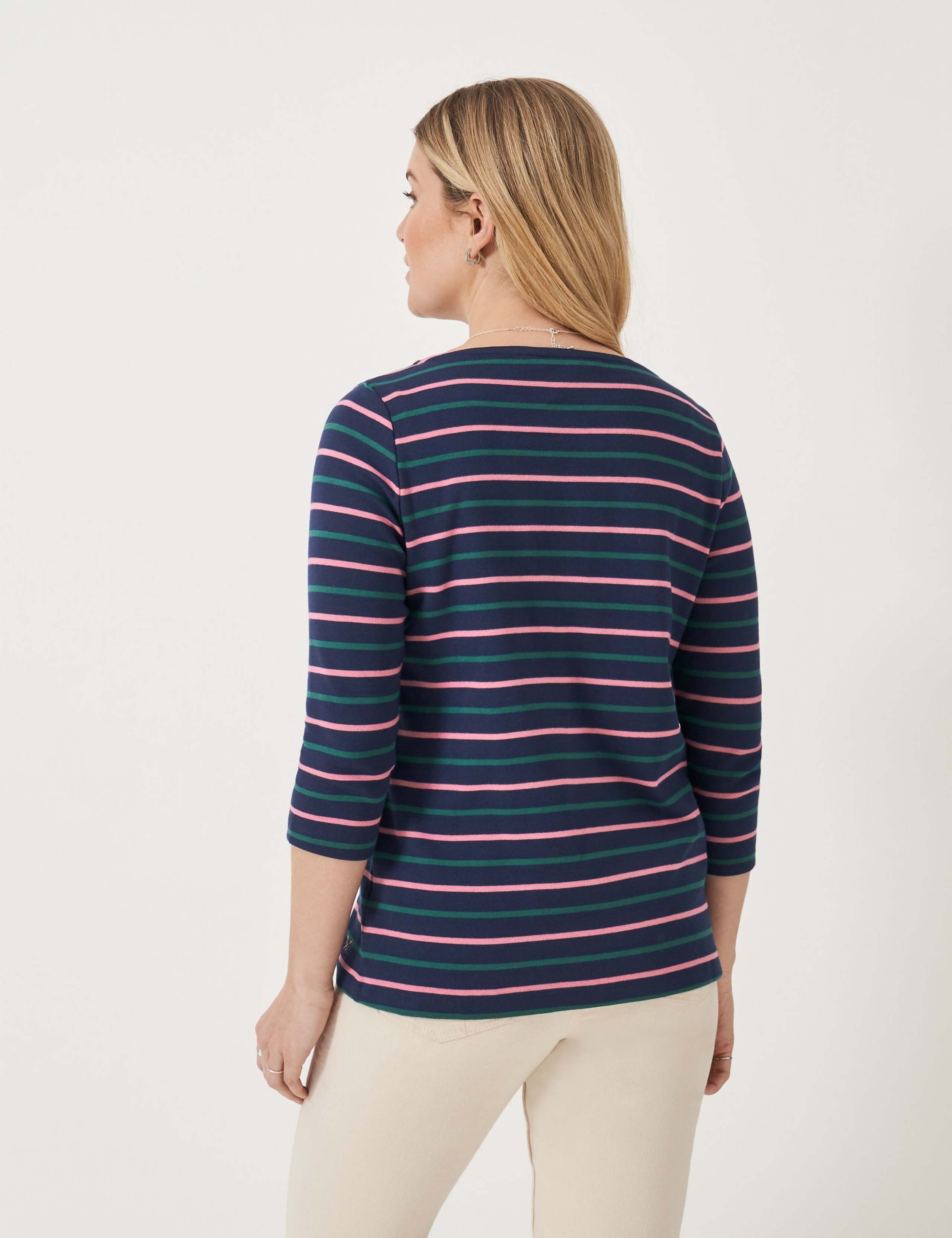 Pure Cotton Striped Top 4 of 5