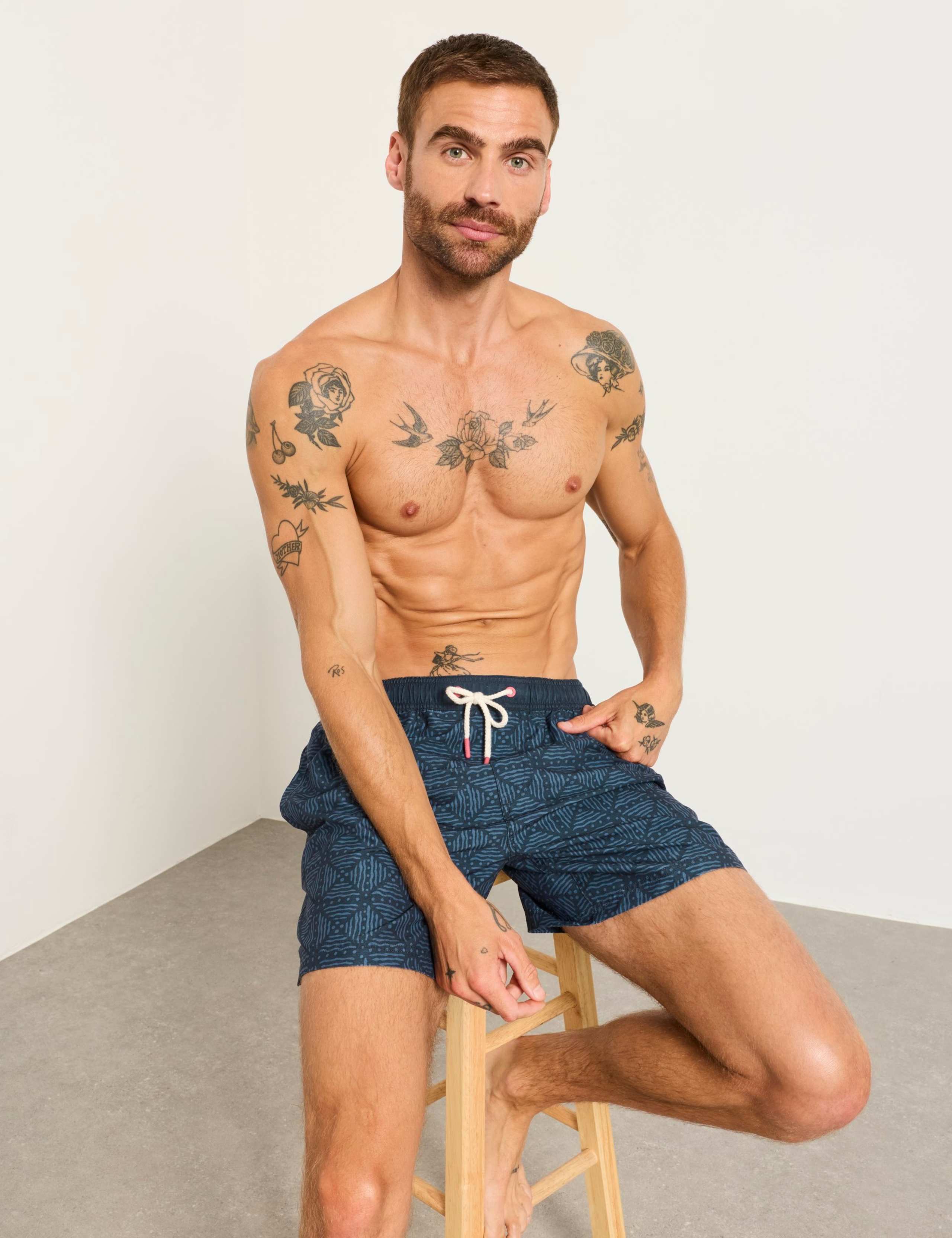 Geometric Print Swim Shorts 3 of 5
