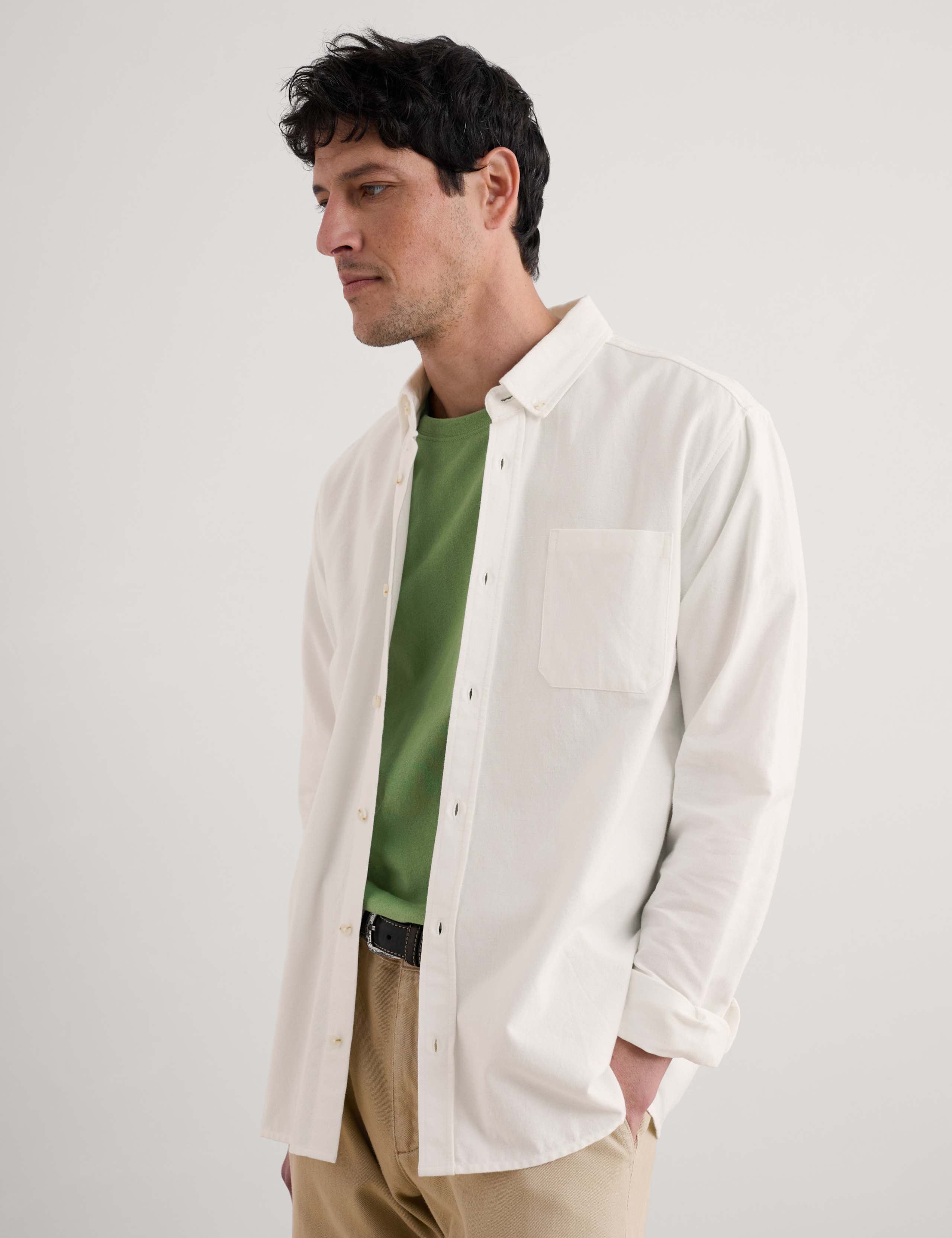 Pure Cotton Oxford Shirt 3 of 4
