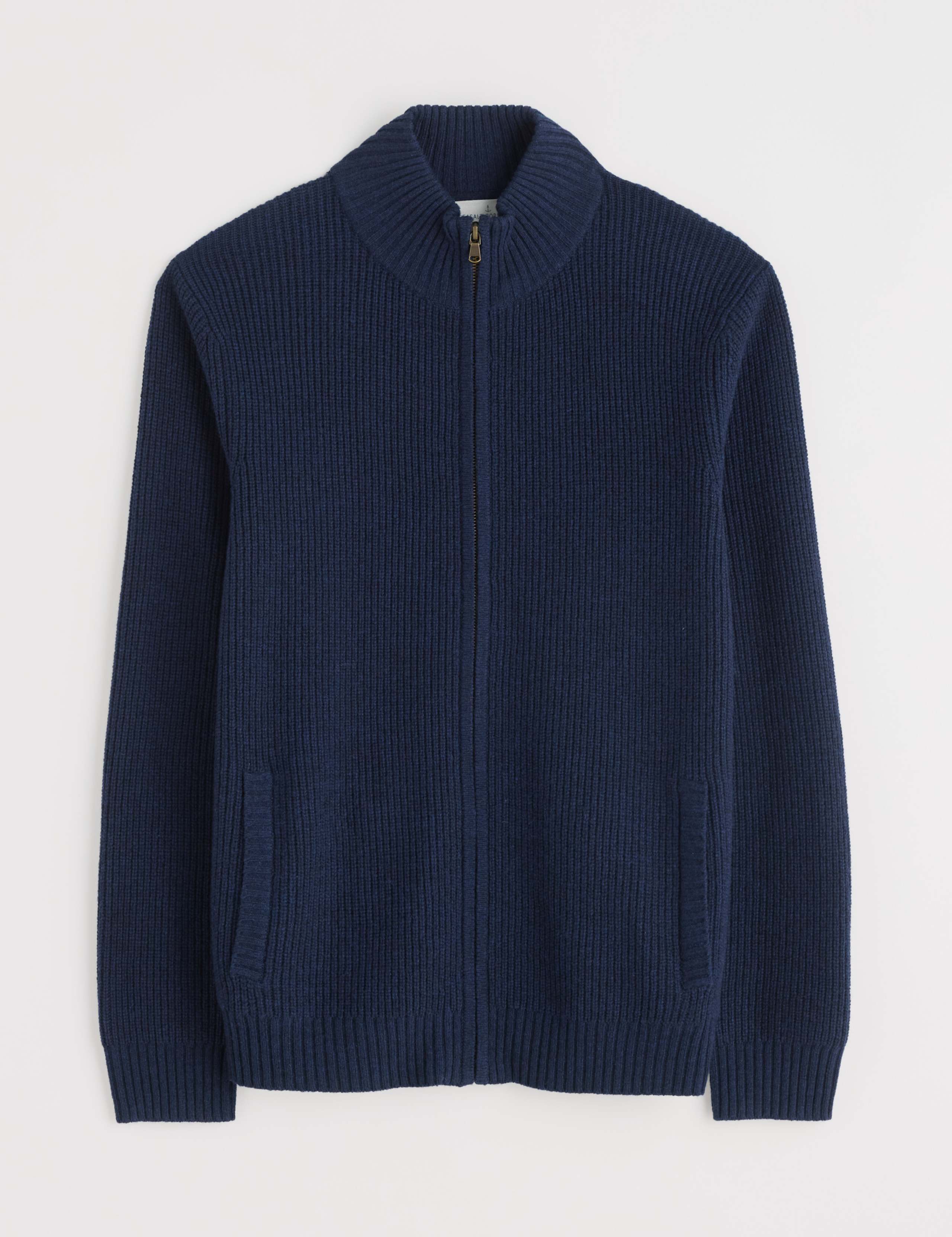 Lambswool Rich Zip Up Textured Cardigan 2 of 4