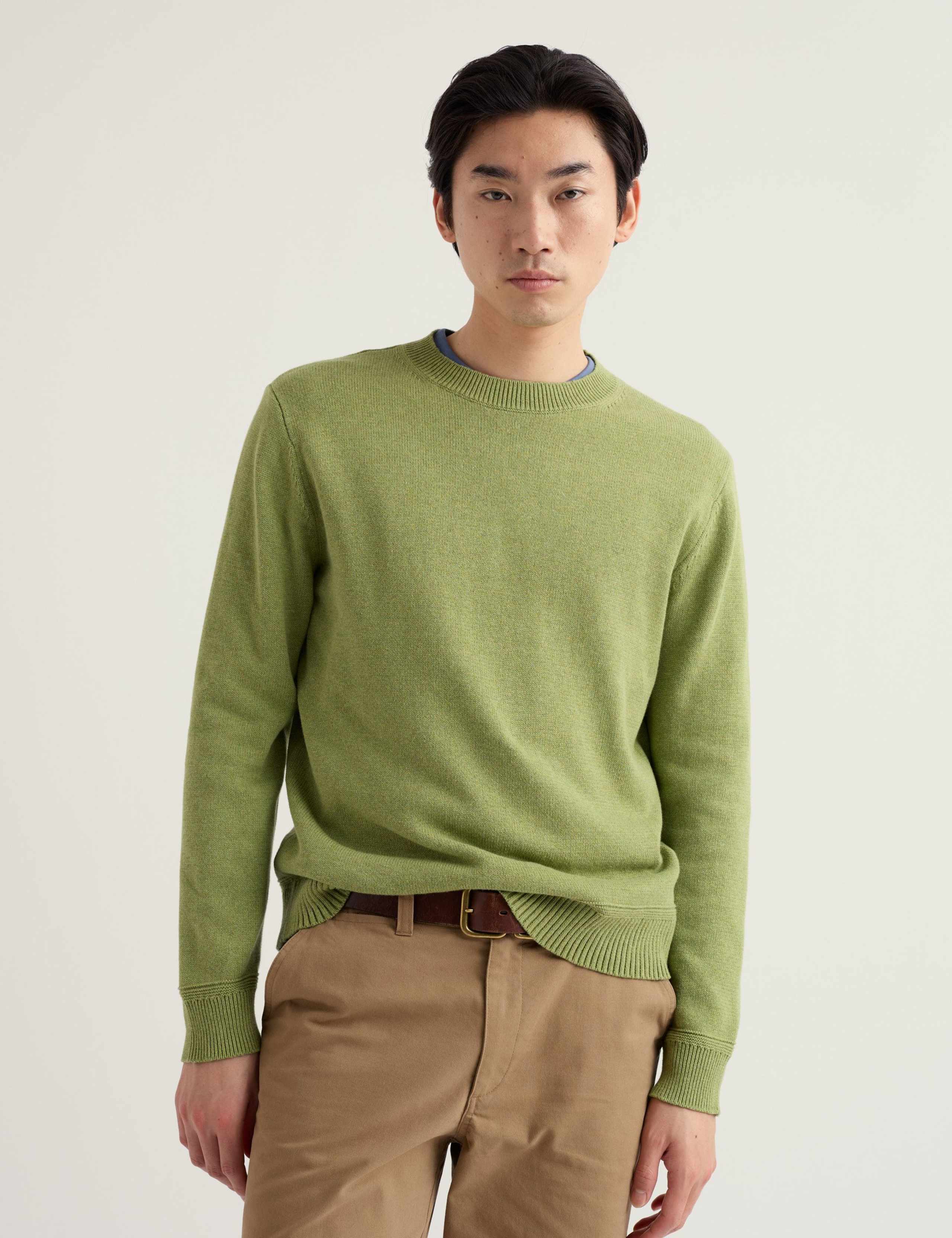 Pure Cotton Crew Neck Jumper 3 of 5