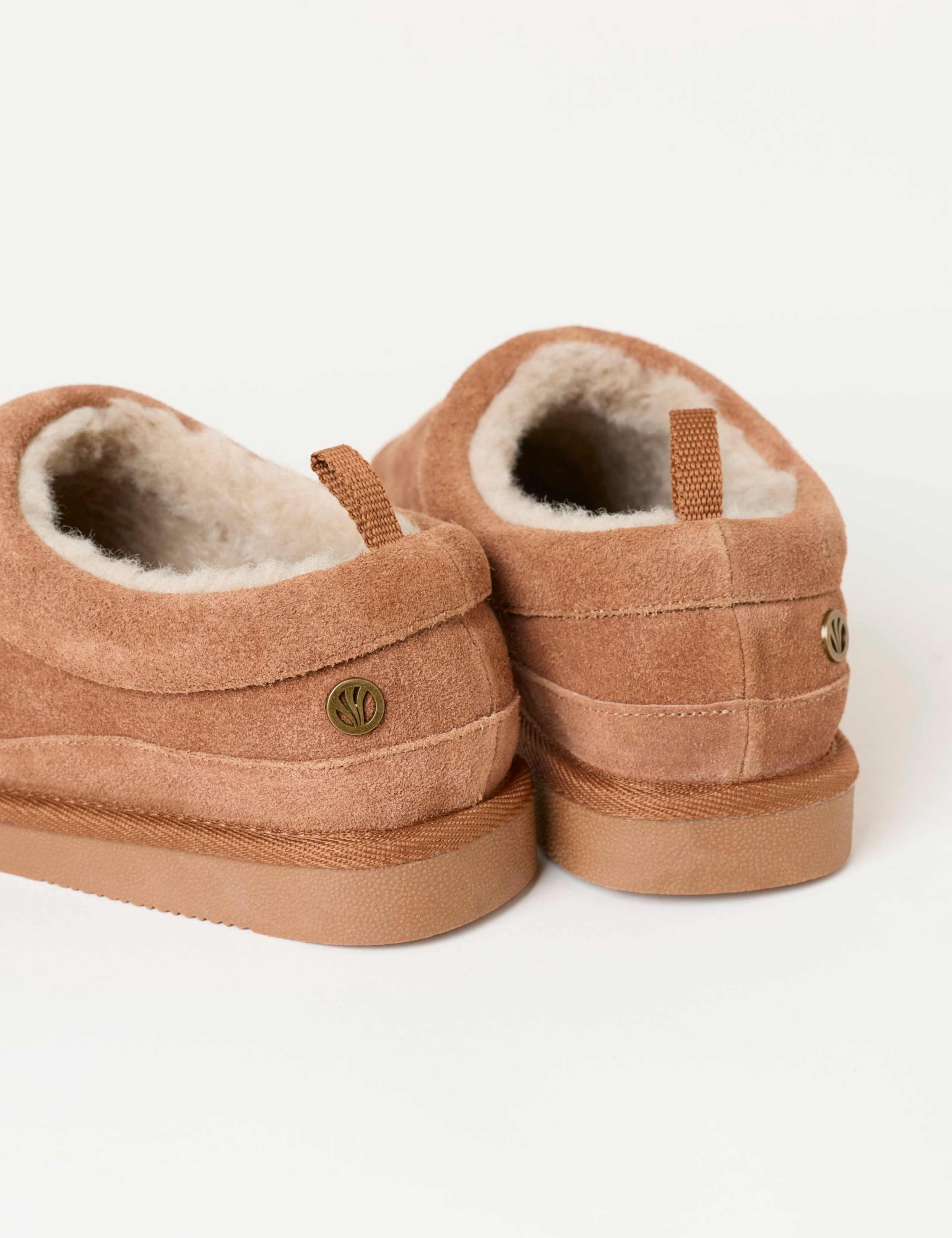 Suede Fleece Lined Mule Slippers 3 of 3