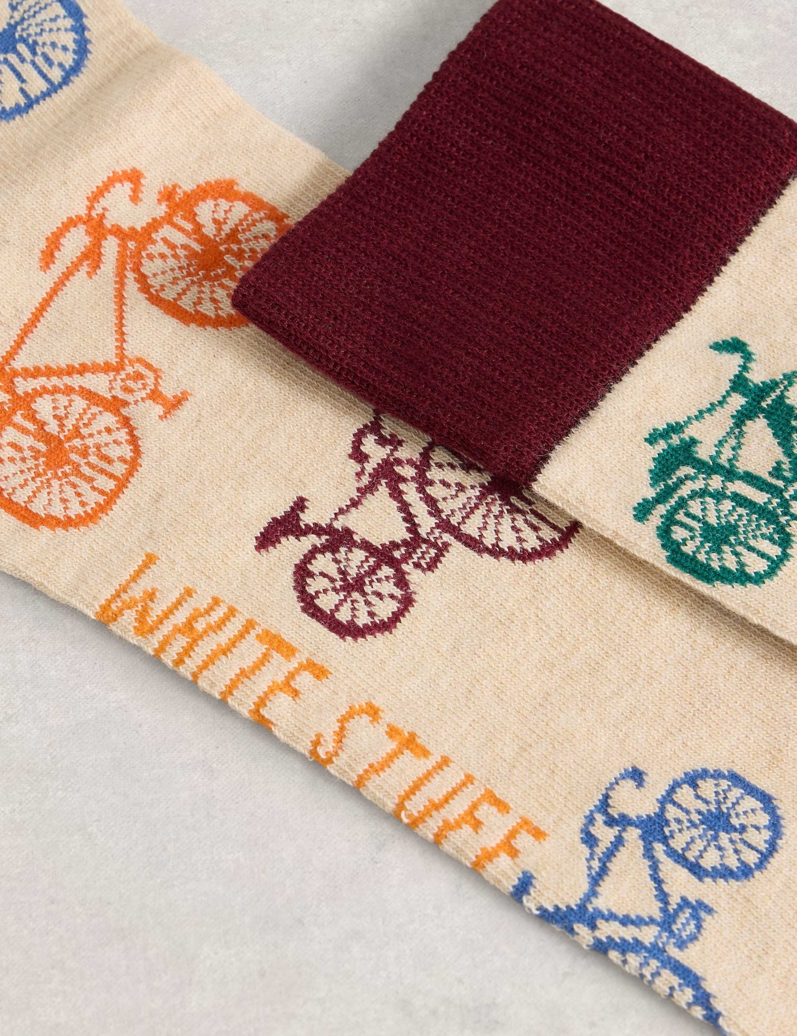 Novelty Bicycles Cotton Rich Socks 2 of 2