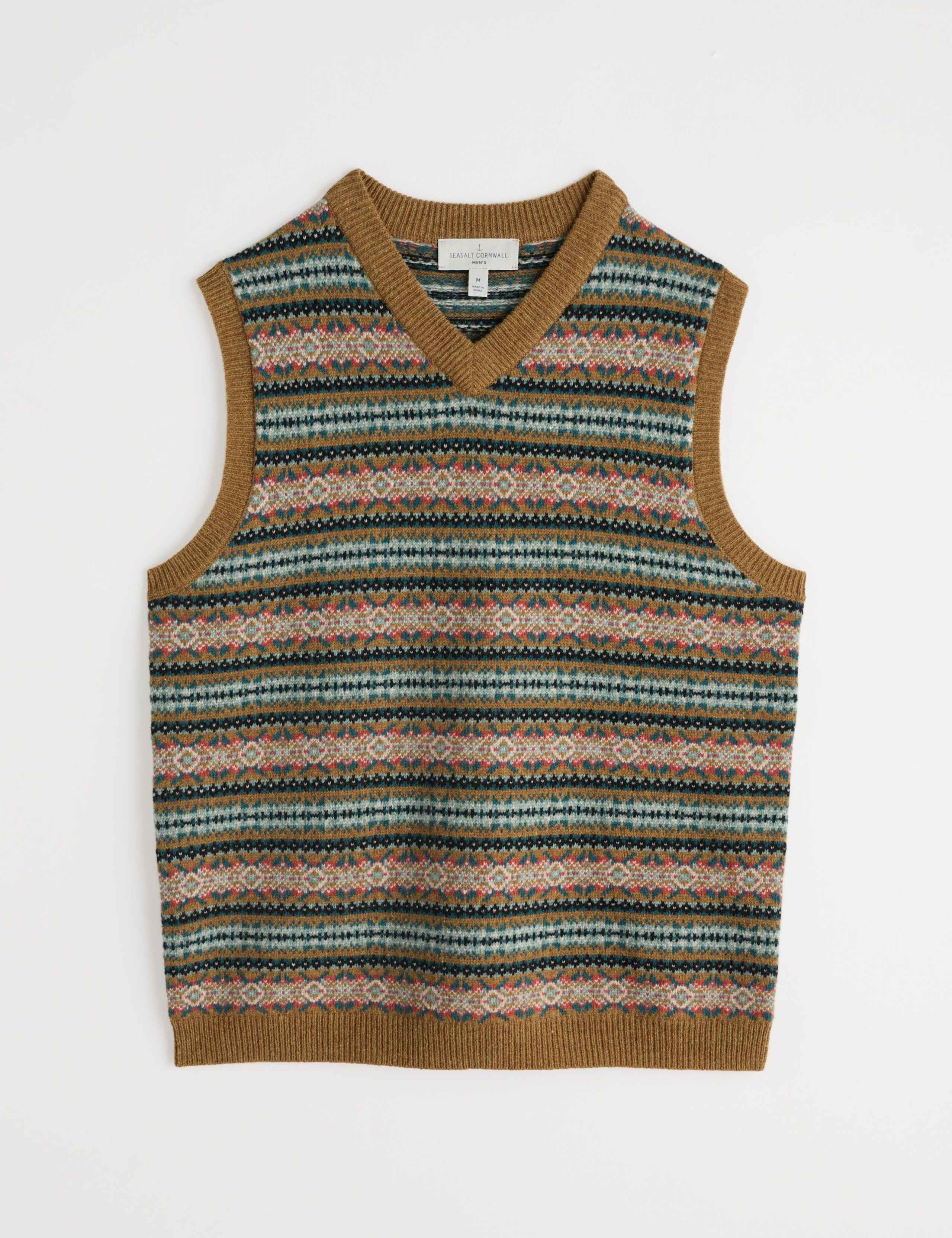 Wool Rich Fair Isle Knitted Vest 2 of 5