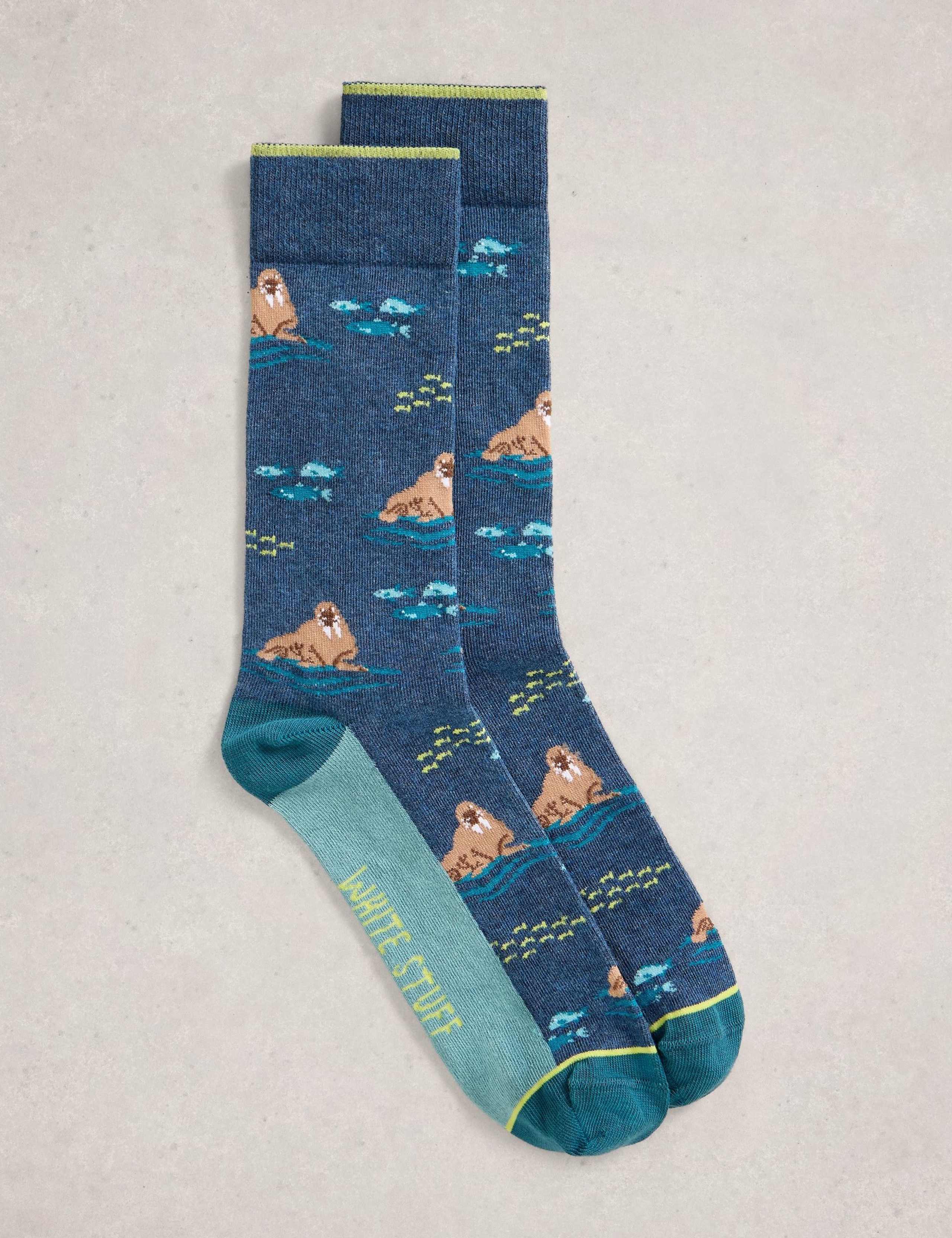 Walrus Cotton Rich Socks 1 of 2