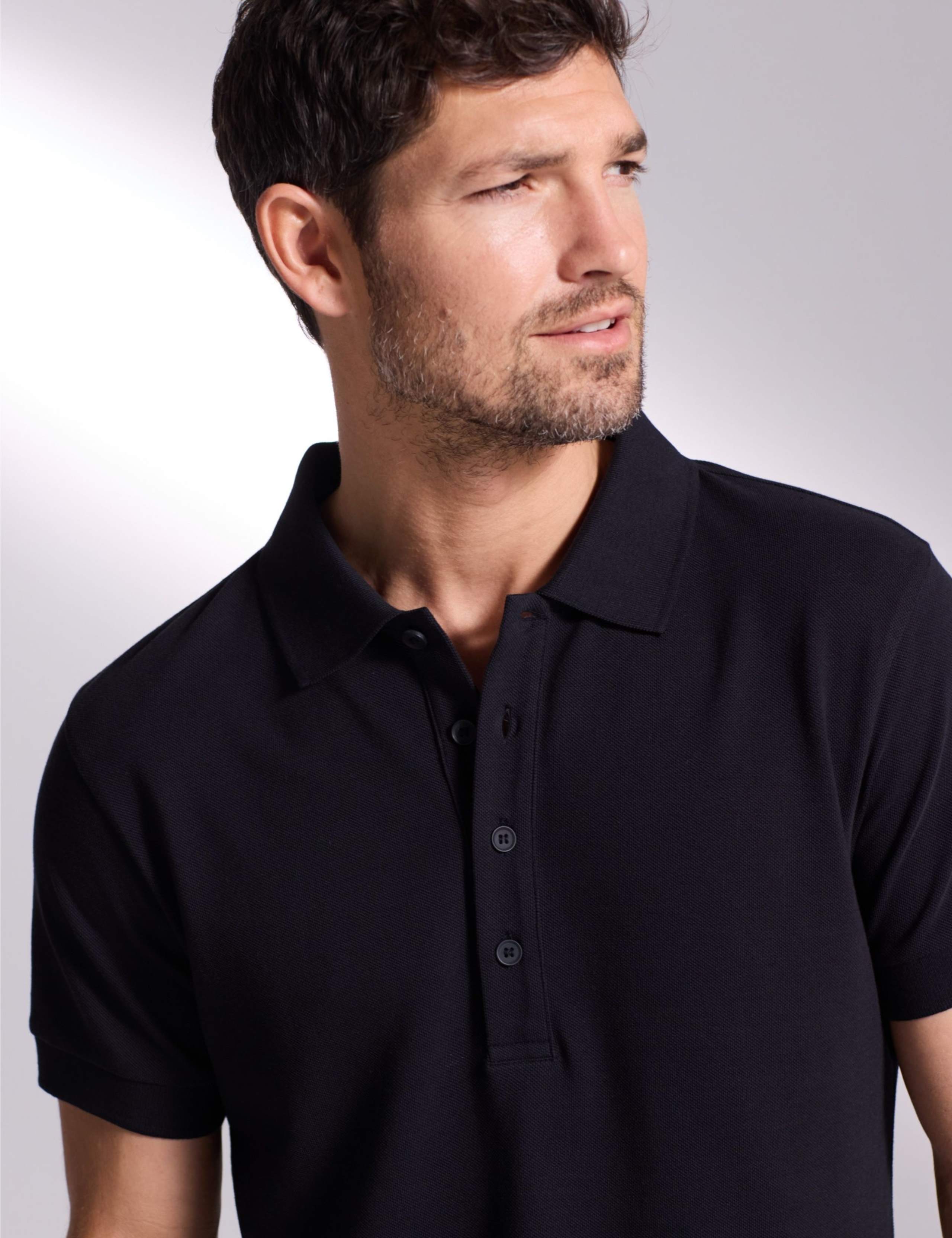 Pure Cotton Textured Polo Shirt 3 of 5