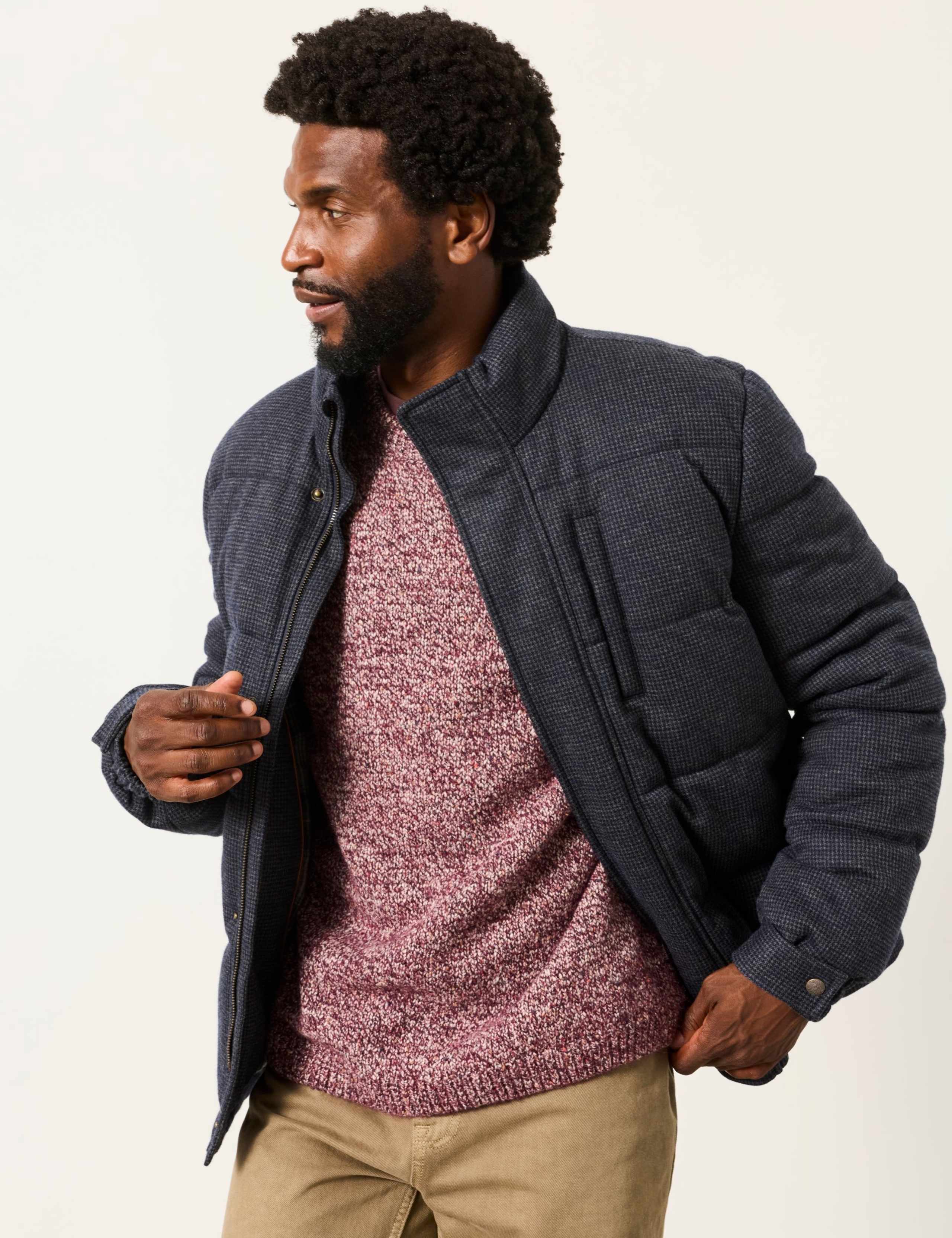 Cotton Rich Textured Crew Neck Jumper 5 of 7