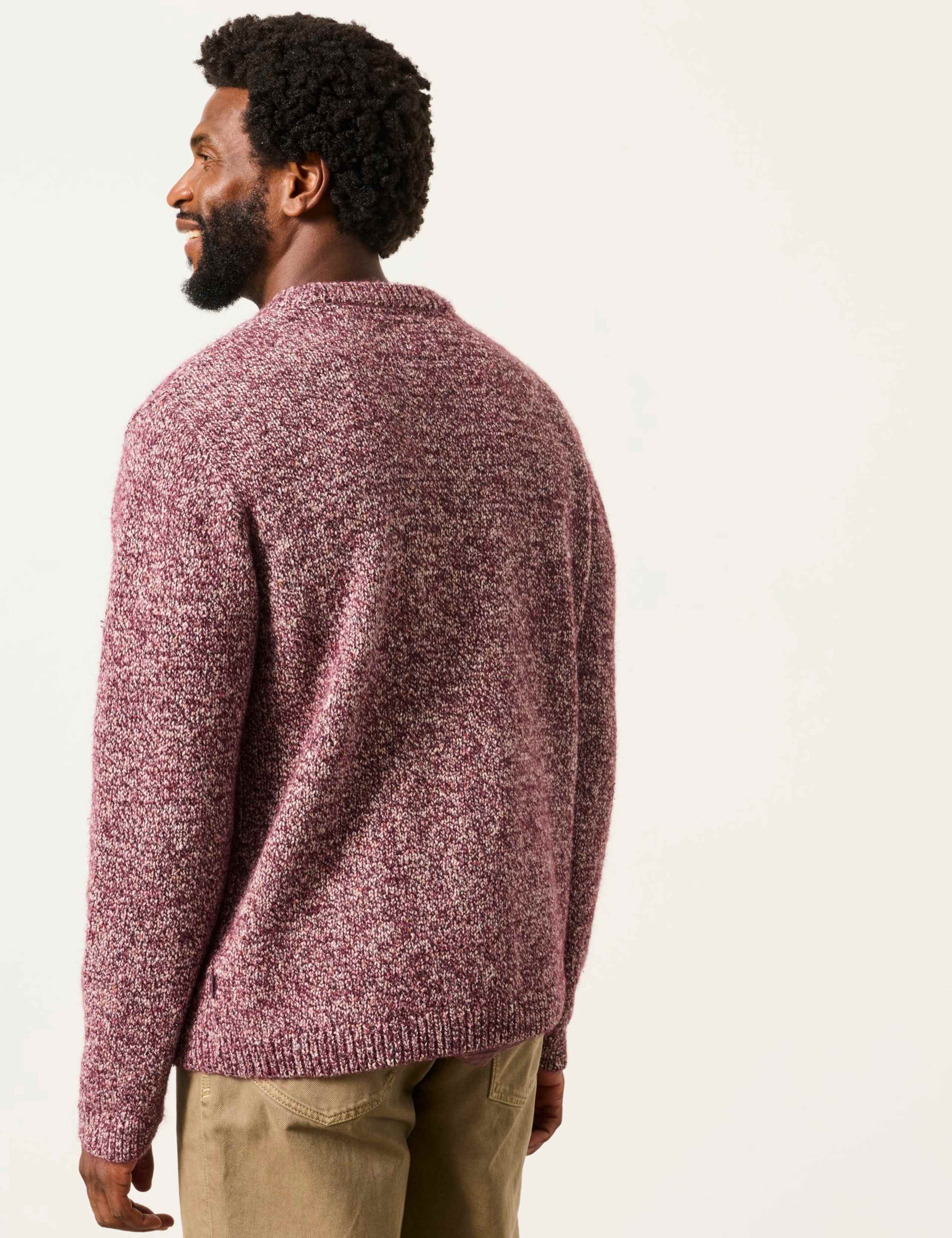 Cotton Rich Textured Crew Neck Jumper 7 of 7