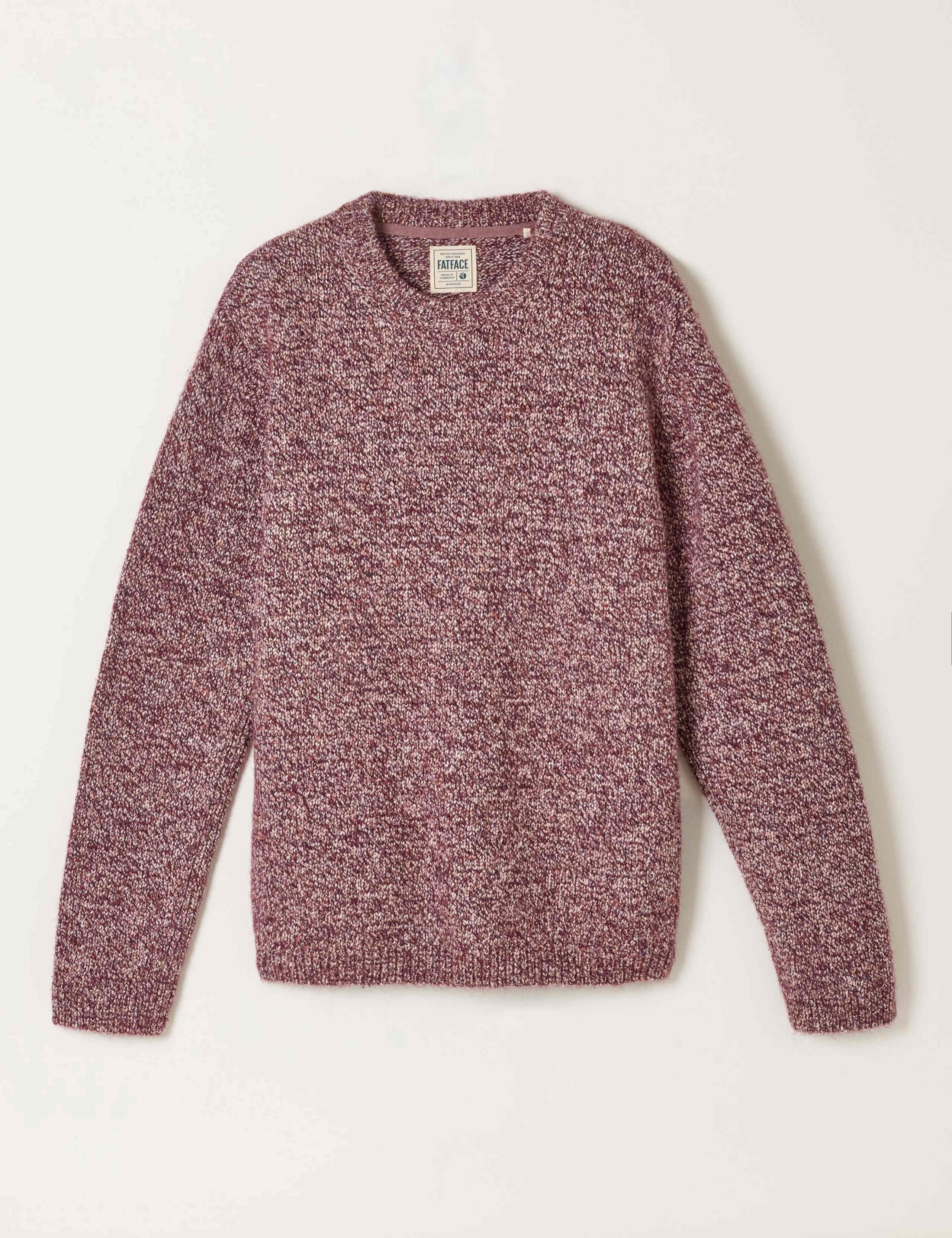Cotton Rich Textured Crew Neck Jumper 2 of 7