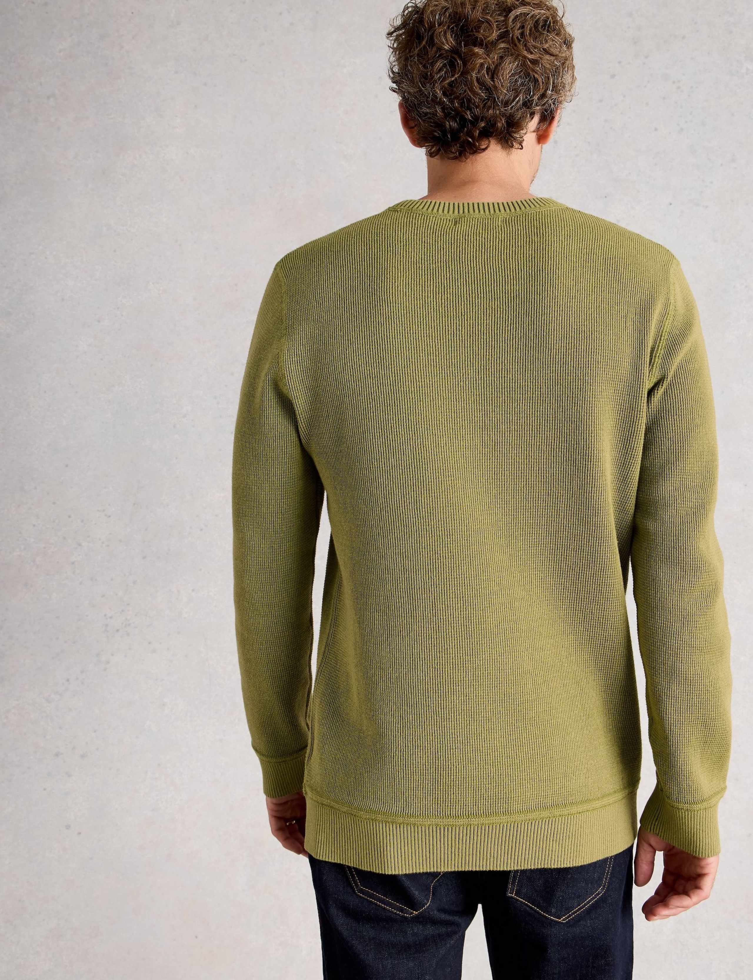 Pure Cotton Crew Neck Jumper 4 of 6
