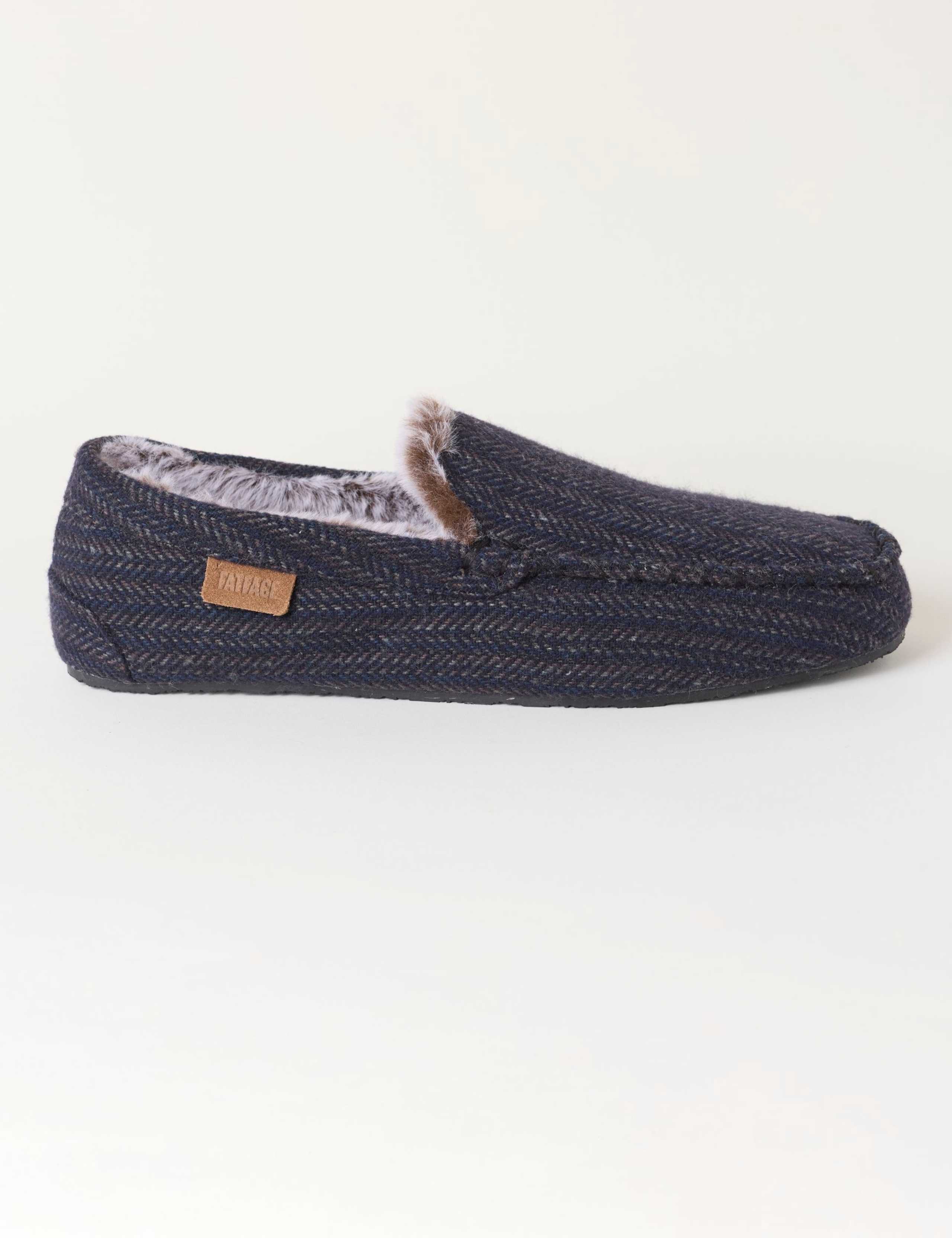 Herringbone Moccasin Slippers 1 of 3