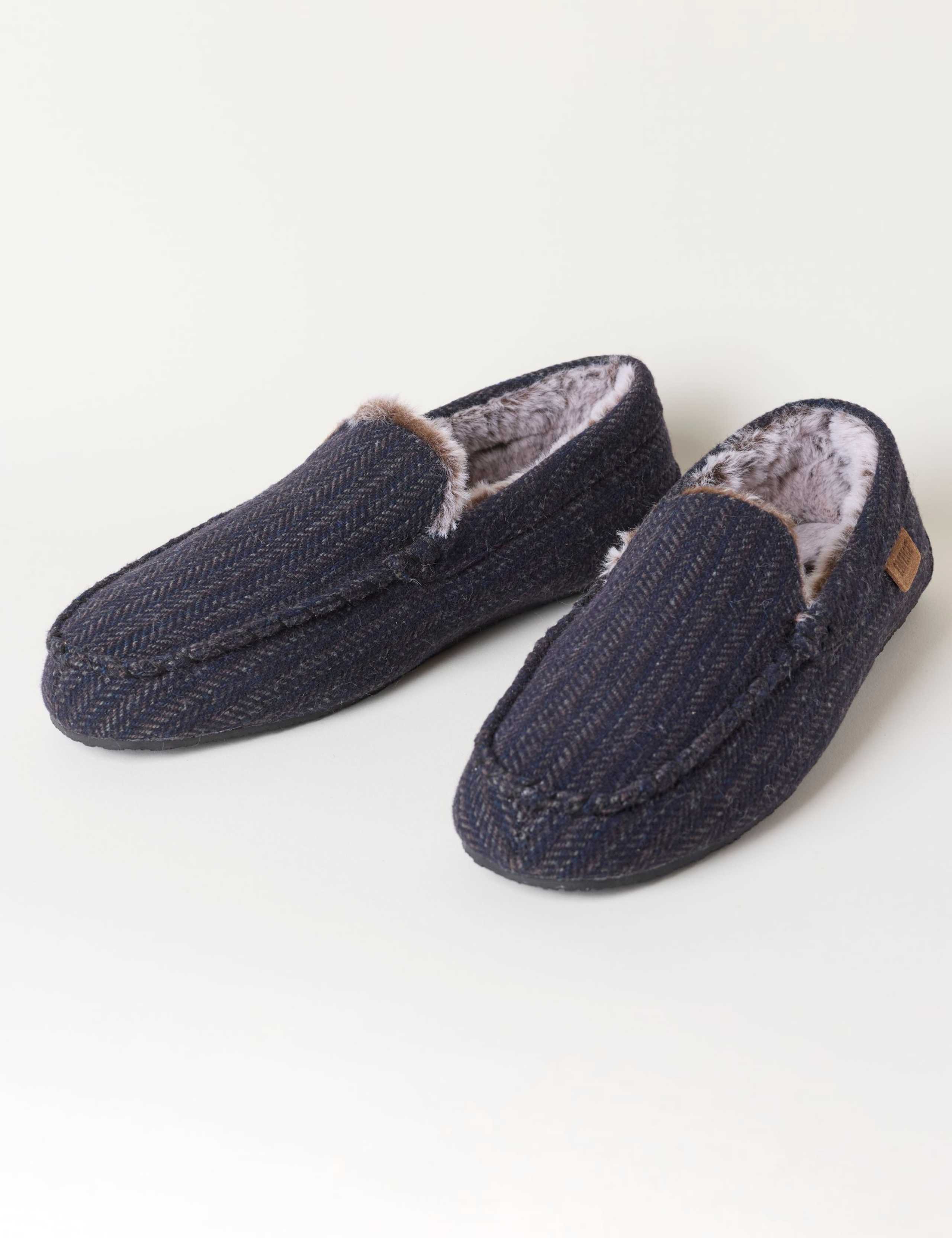Herringbone Moccasin Slippers 2 of 3