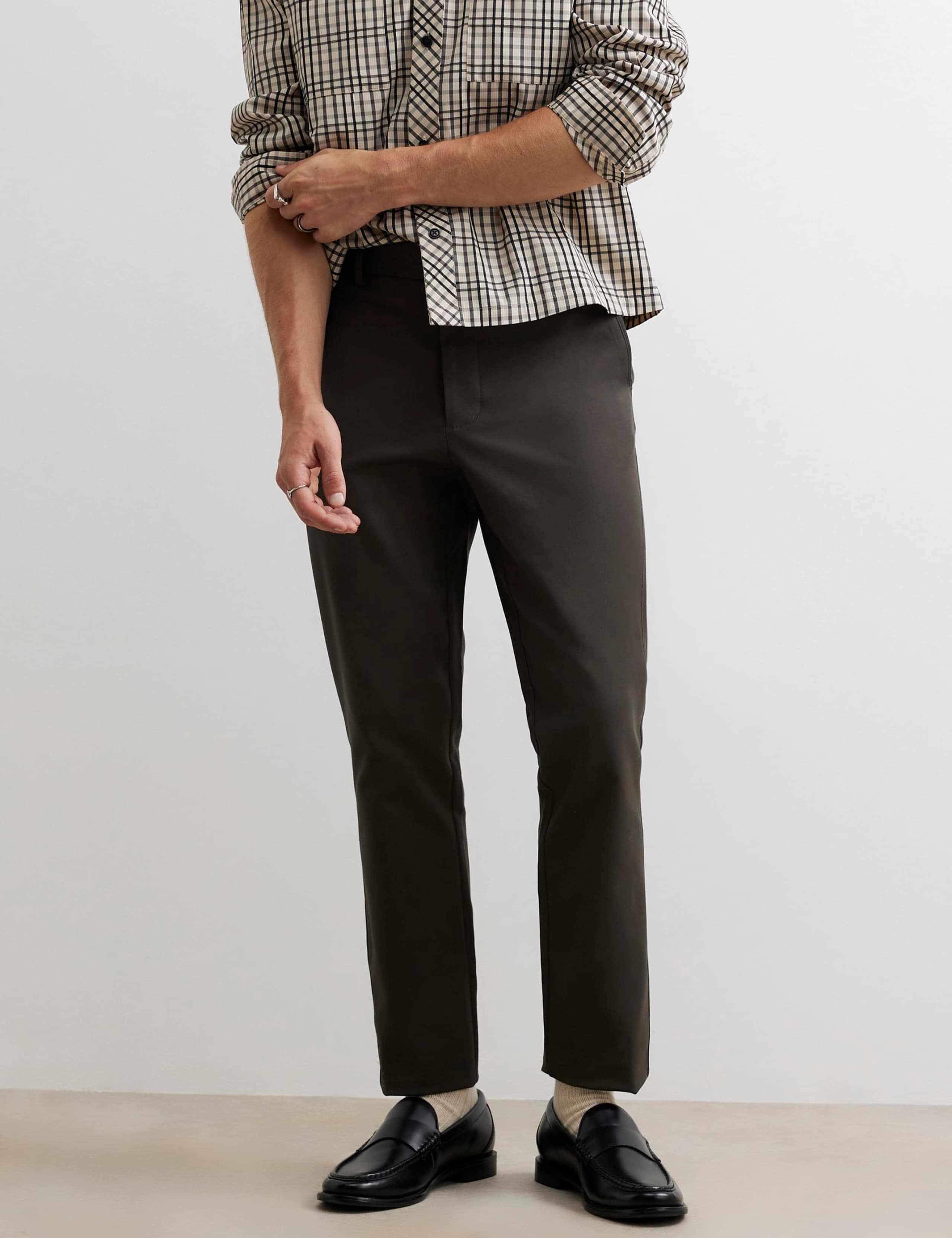 Slim Fit Cotton Rich Stretch Chinos 1 of 6