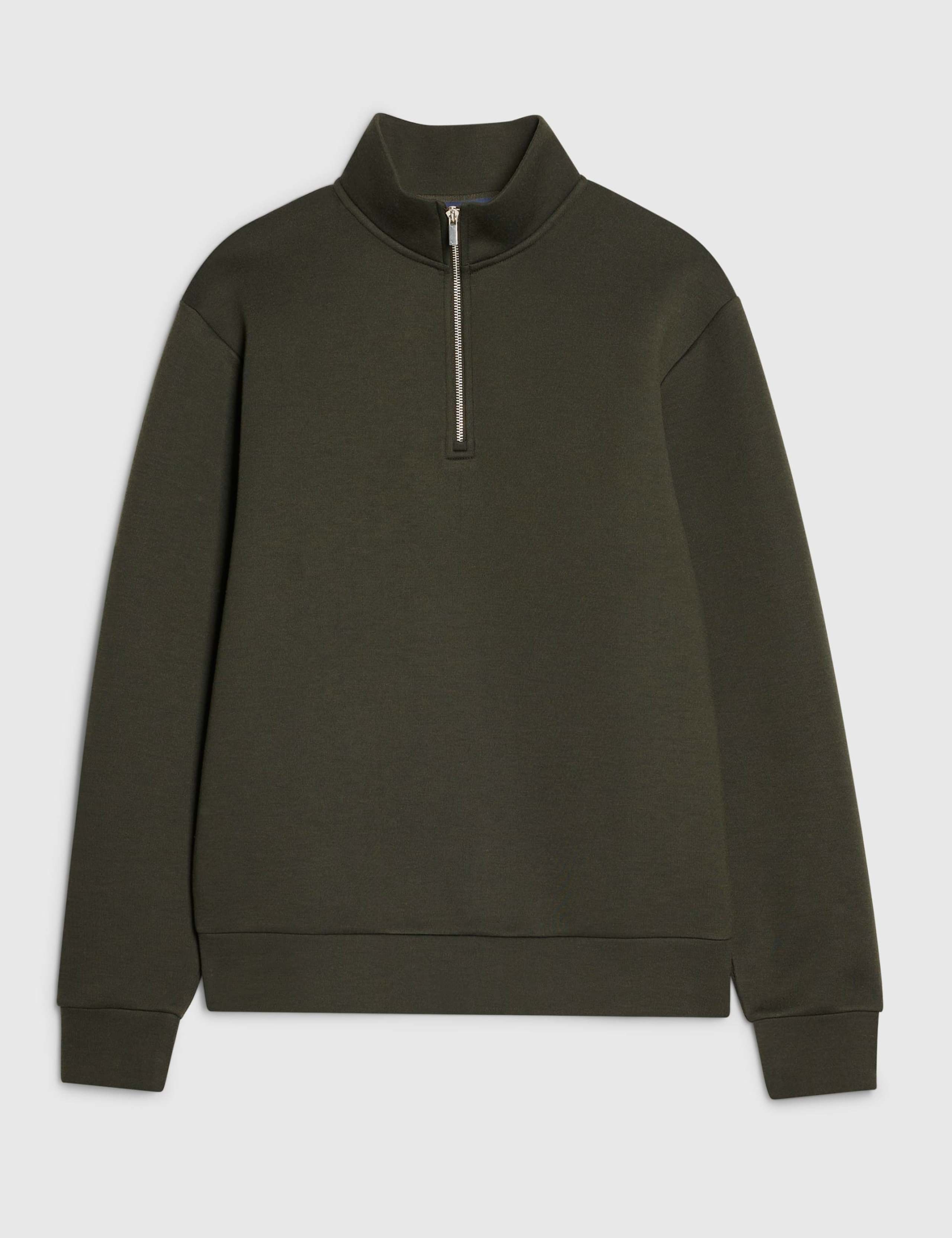 Pure Cotton Funnel Neck Long Sleeve Sweatshirt 5 of 6
