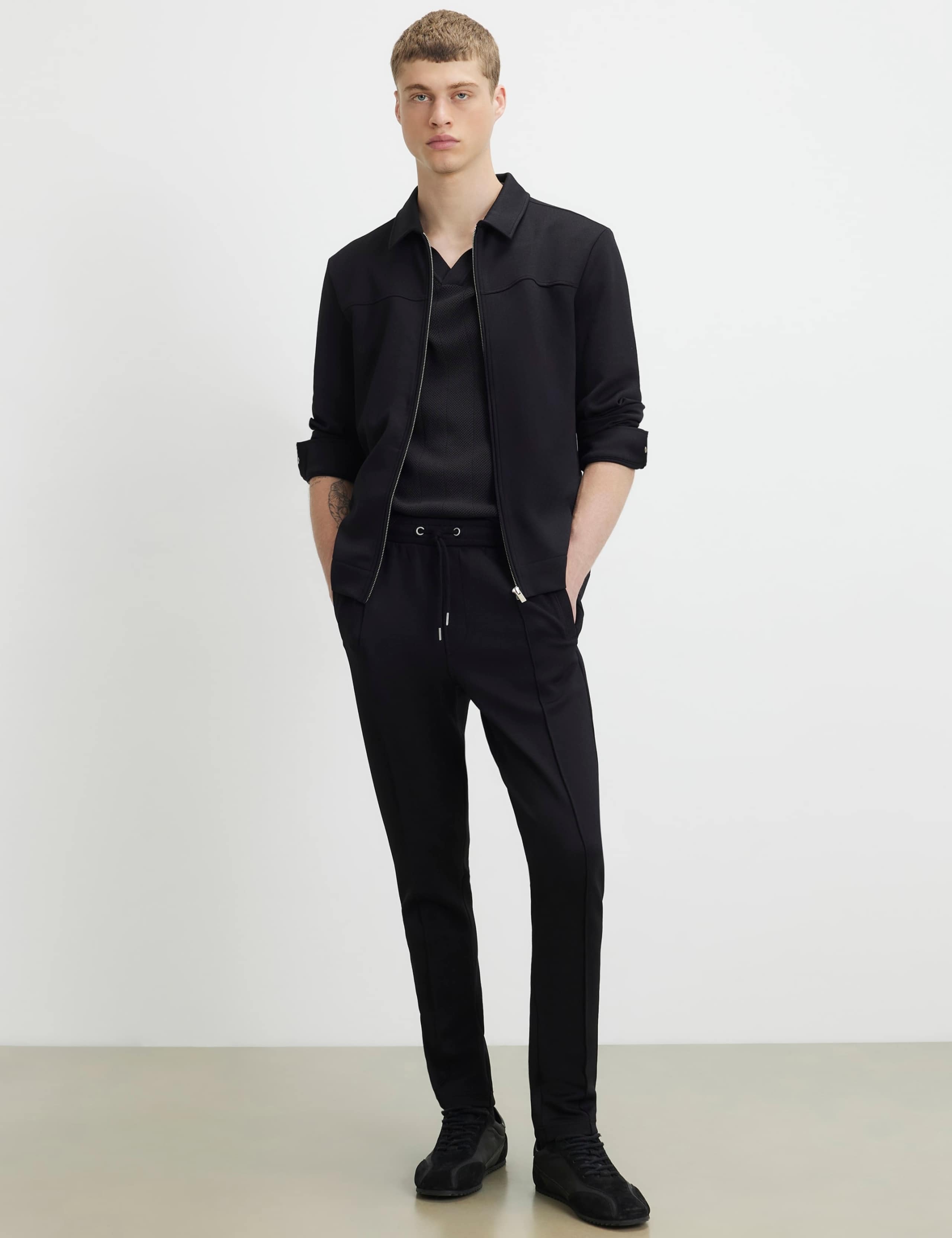 Textured Slim Fit Joggers 2 of 6