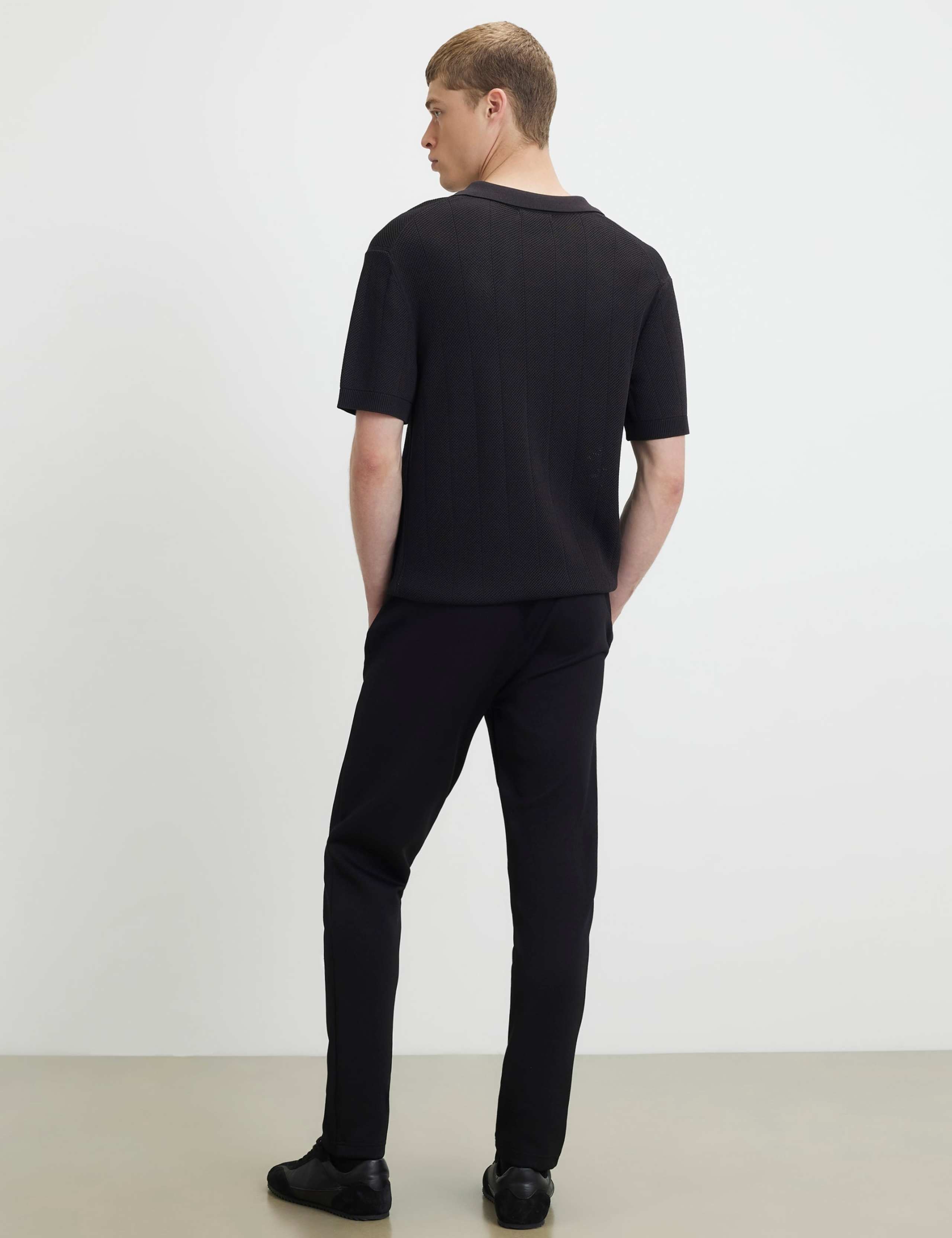 Textured Slim Fit Joggers 3 of 6