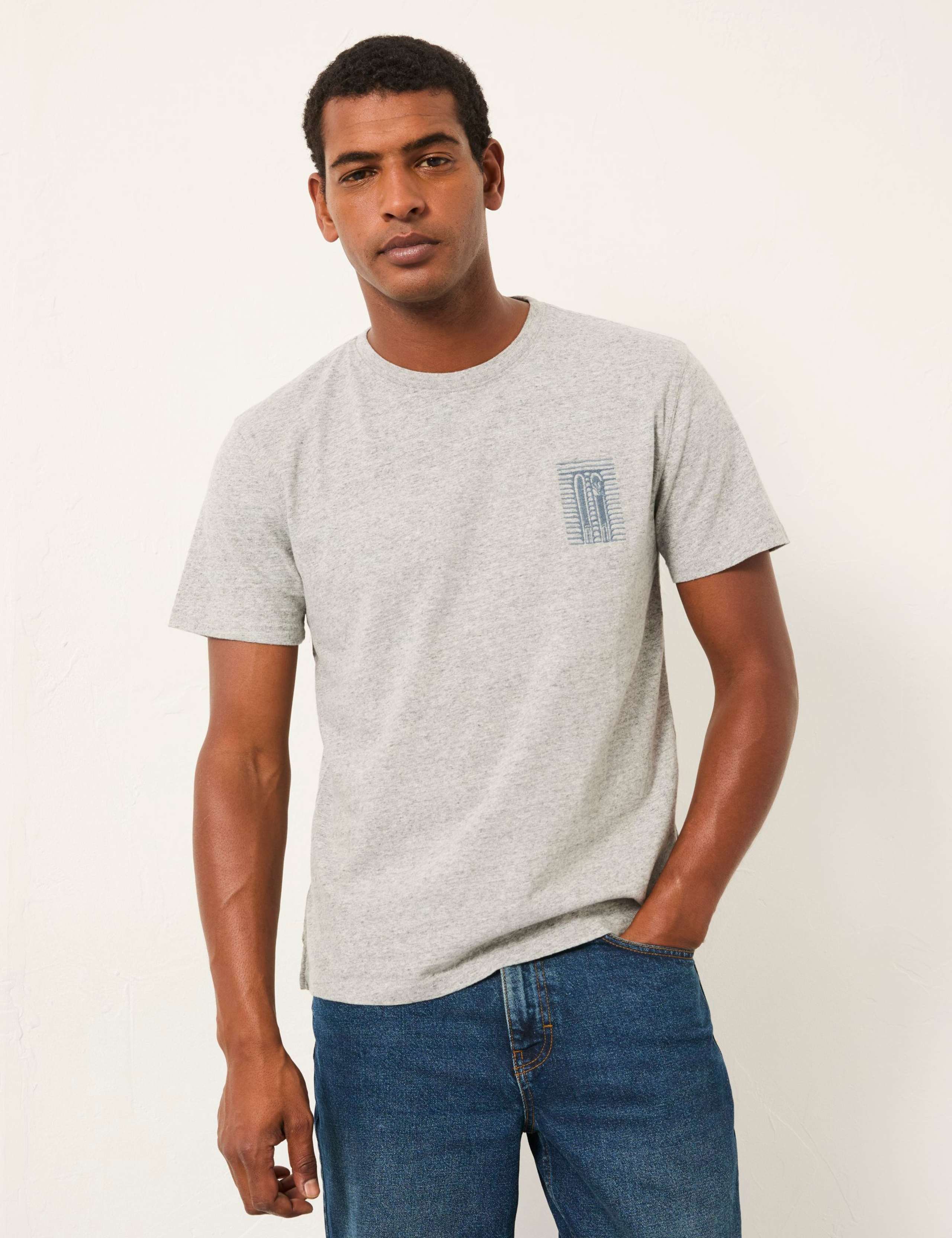 Pure Cotton Printed Crew Neck T-Shirt 3 of 6