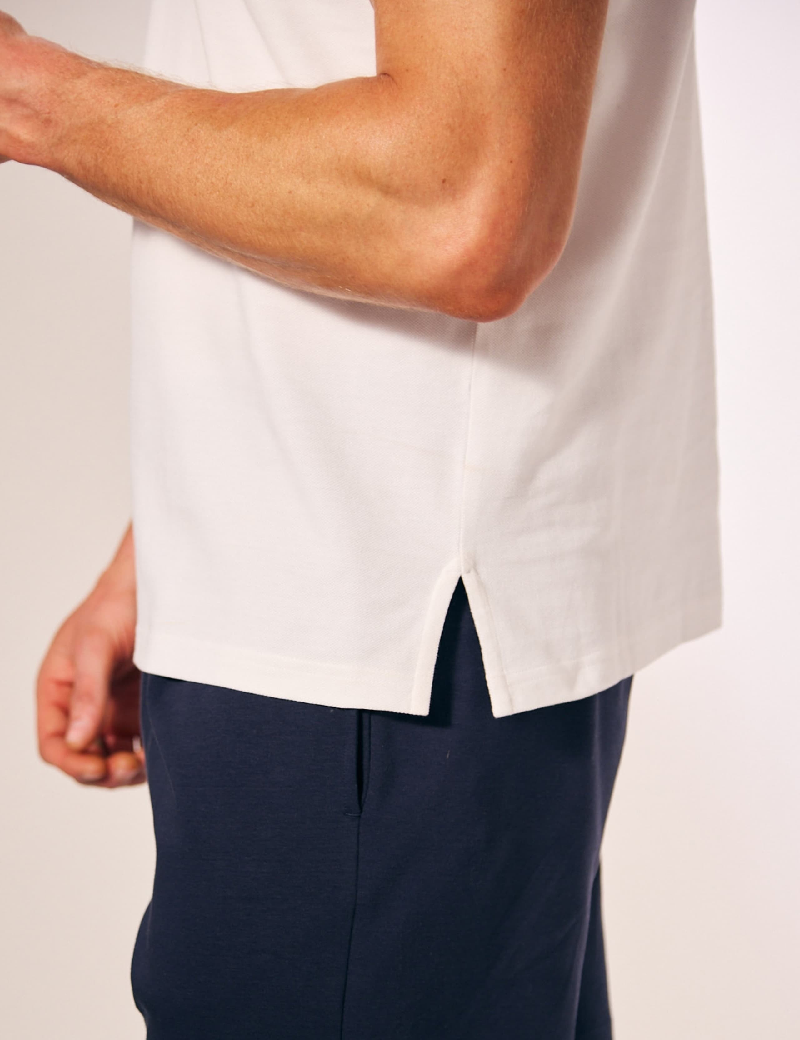 Pure Cotton Pique Open Collar Polo Shirt 3 of 4