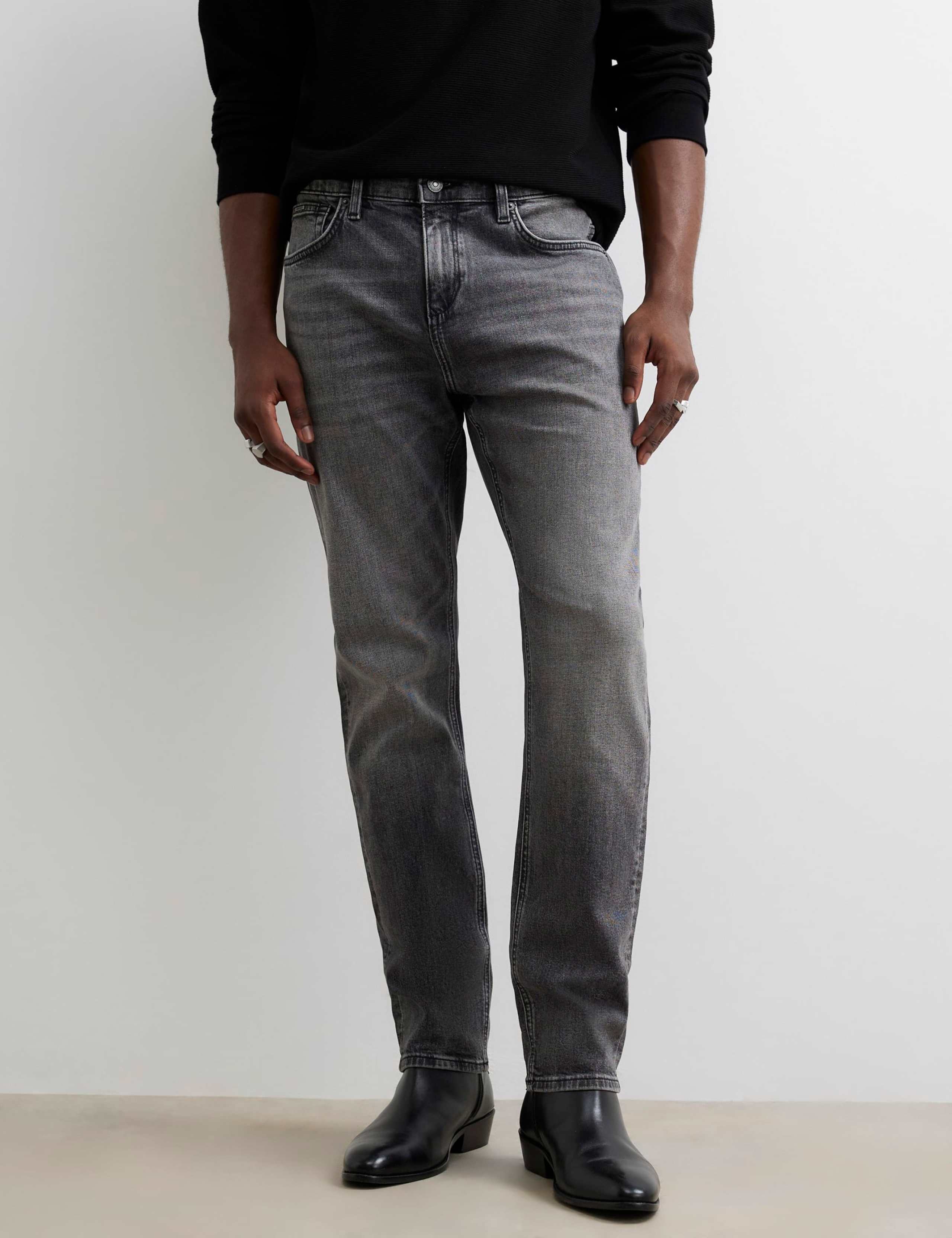 Slim Fit Cotton Rich Stretch Jeans 1 of 4