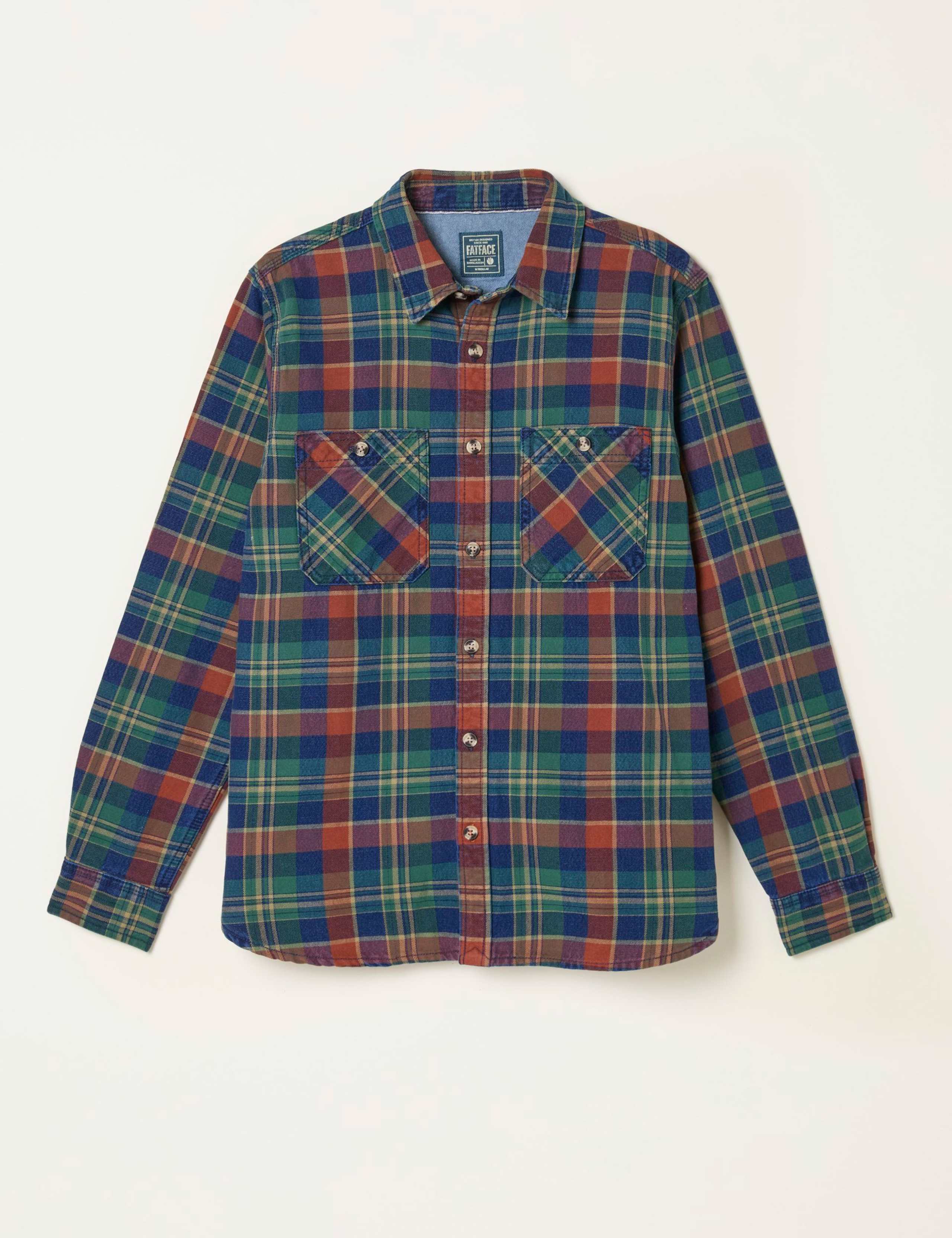Regular Fit Pure Cotton Checked Shirt 2 of 5