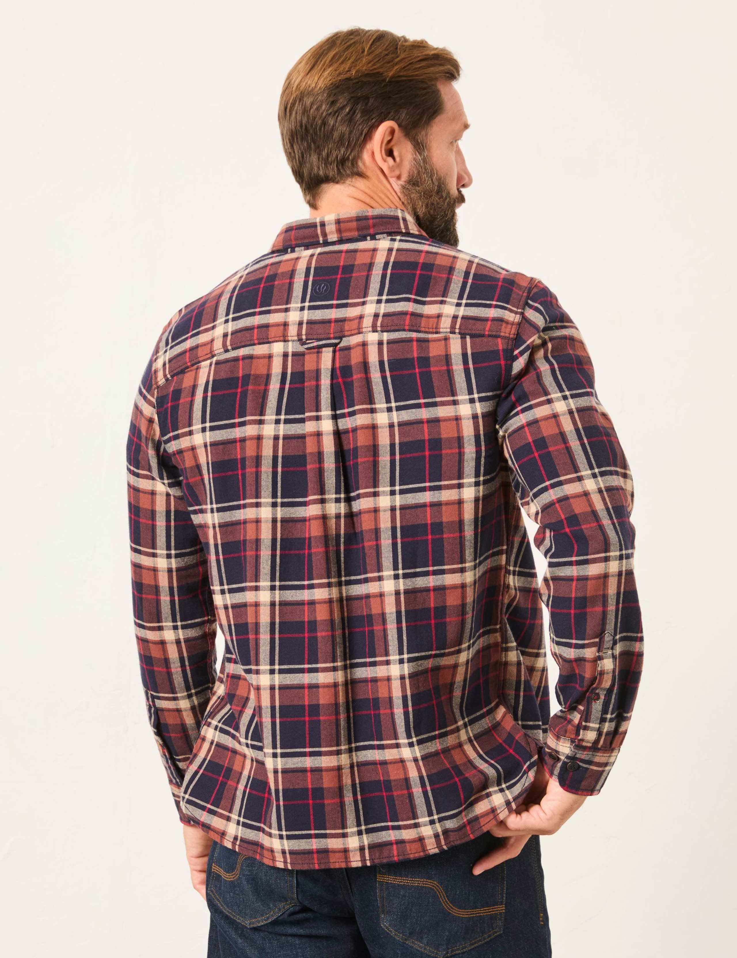 Regular Fit Pure Cotton Flannel Checked Shirt 4 of 6