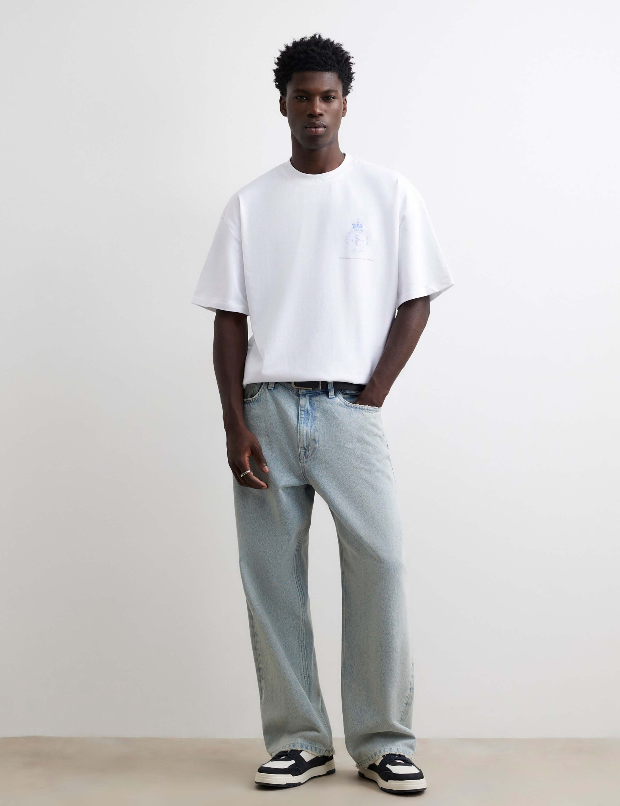 Oversized Pure Cotton Print Short Sleeve T-Shirt 2 of 4