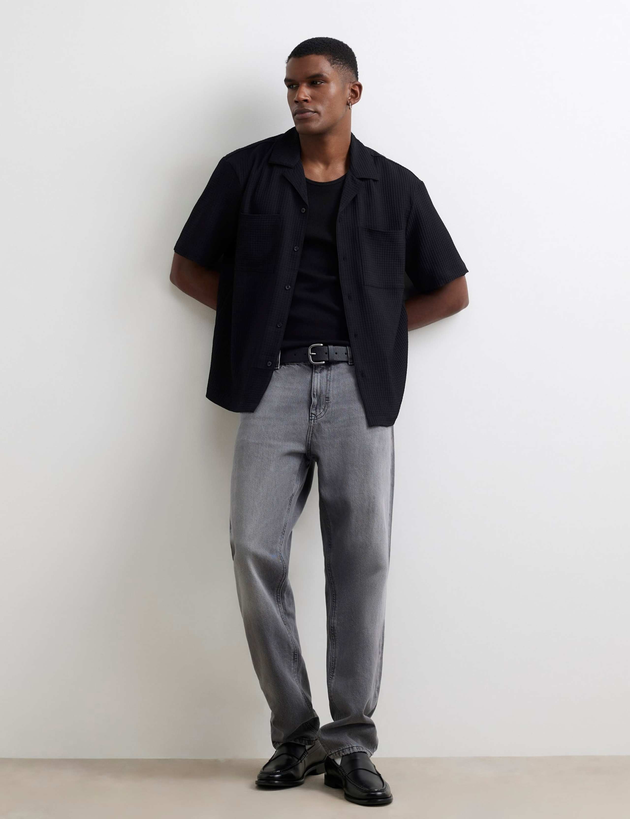 Straight Fit Pure Cotton Jeans 2 of 6