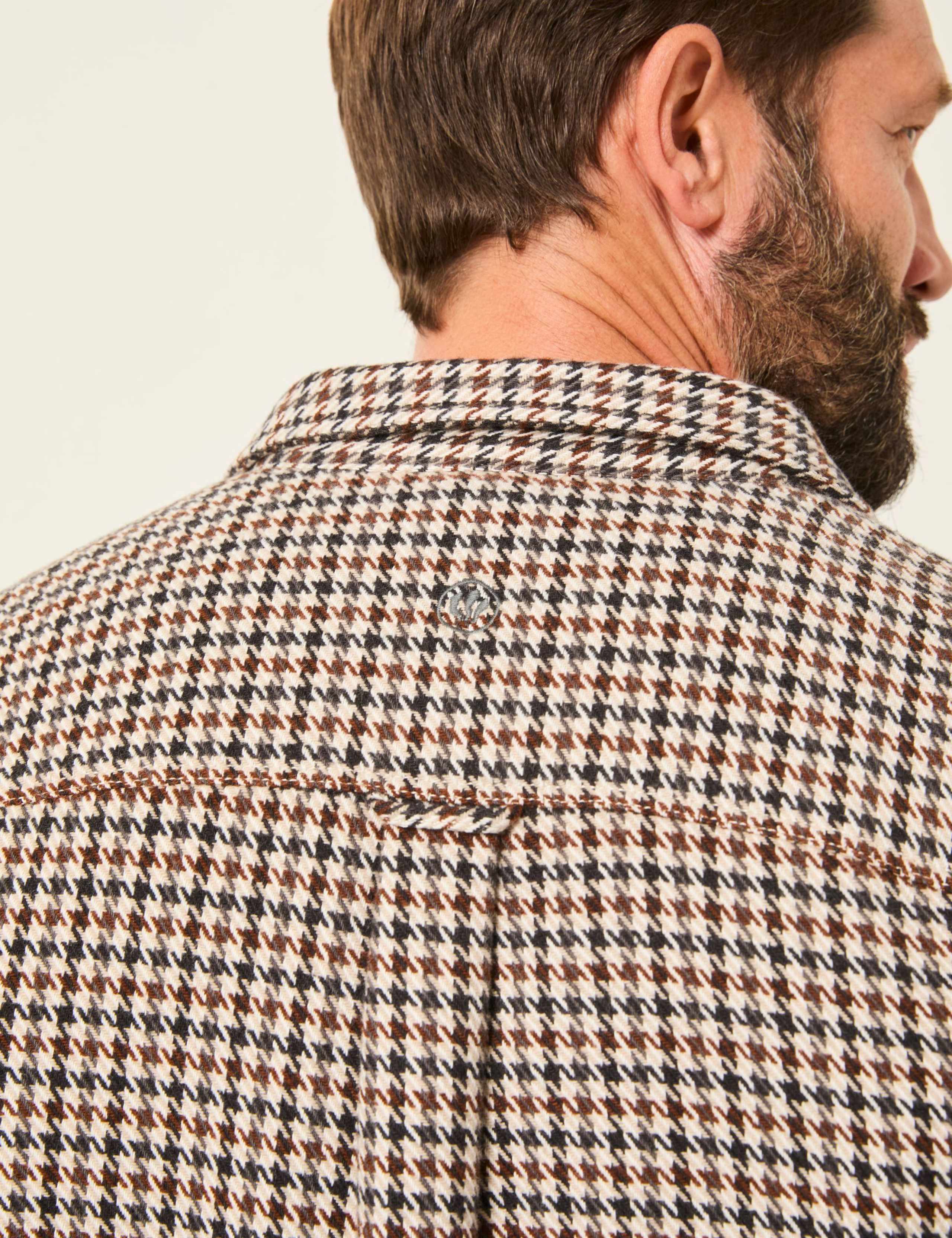 Regular Fit Pure Cotton Houndstooth Shirt 5 of 6