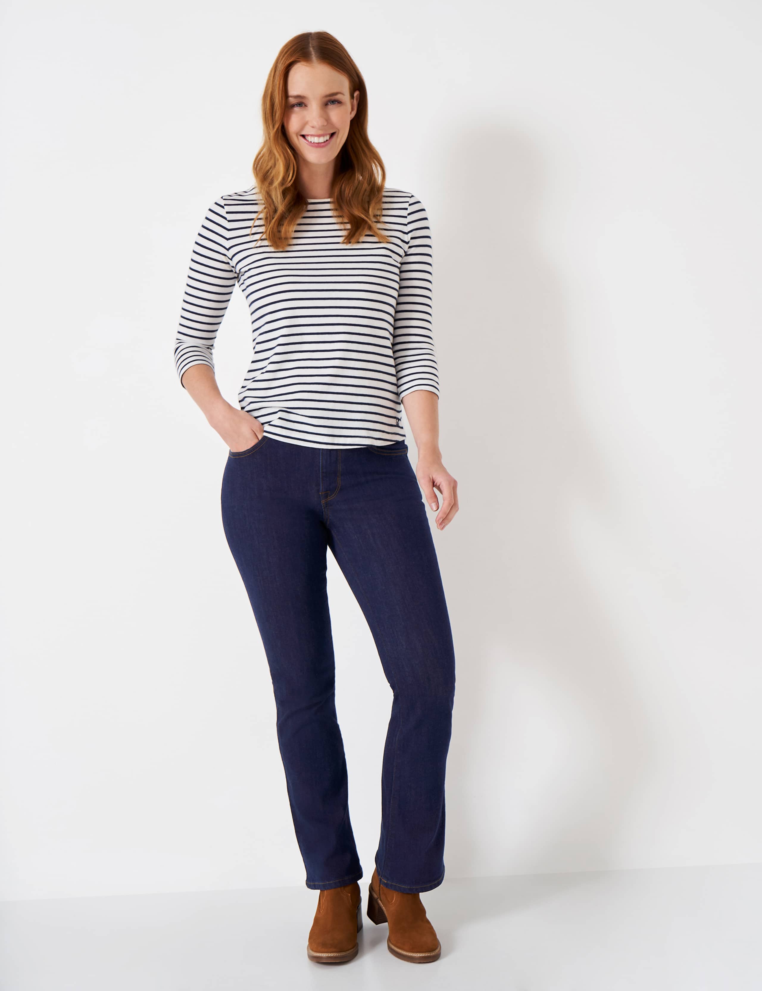 Mid Rise Bootcut Jeans 1 of 7