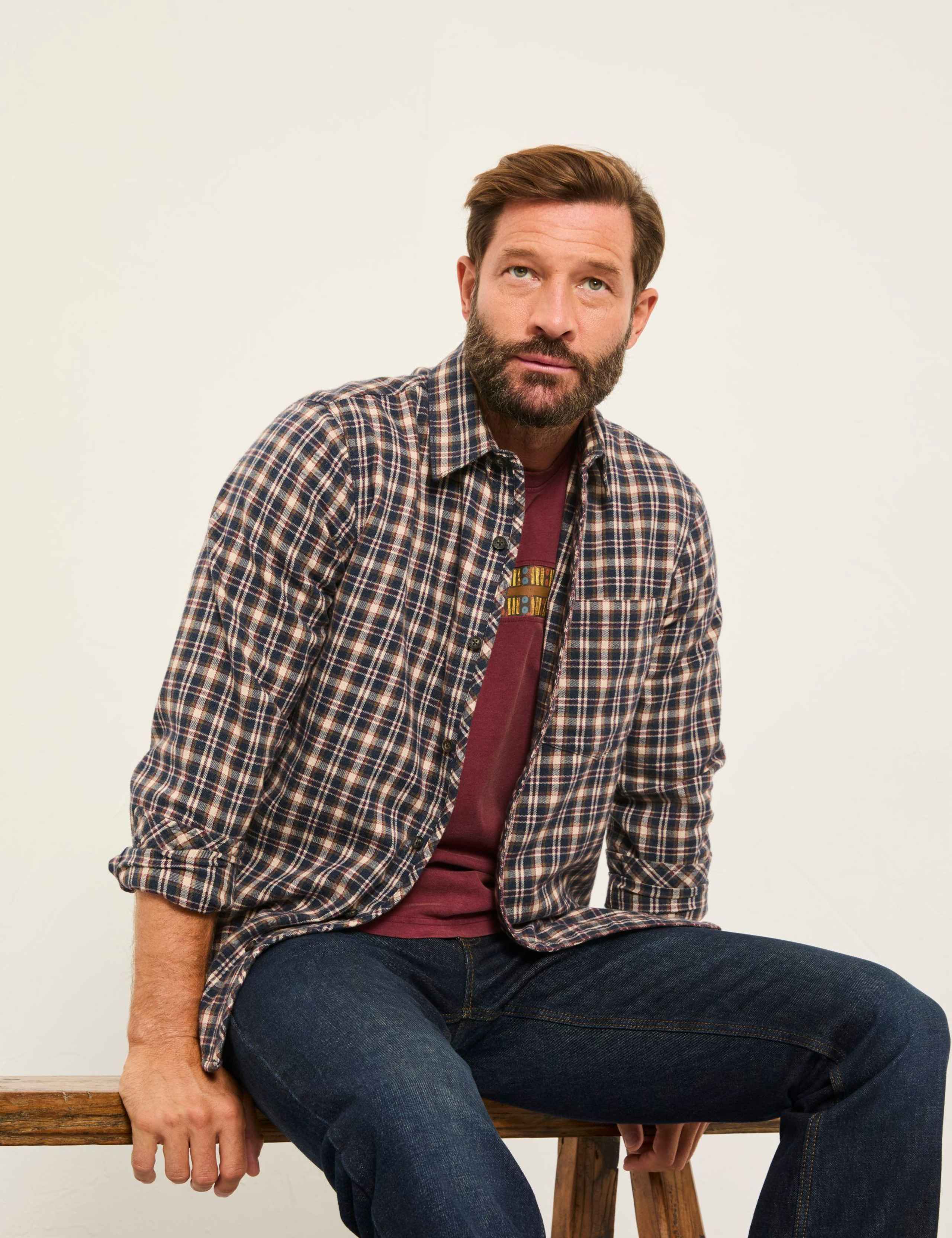 Regular Fit Pure Cotton Checked Shirt 1 of 5