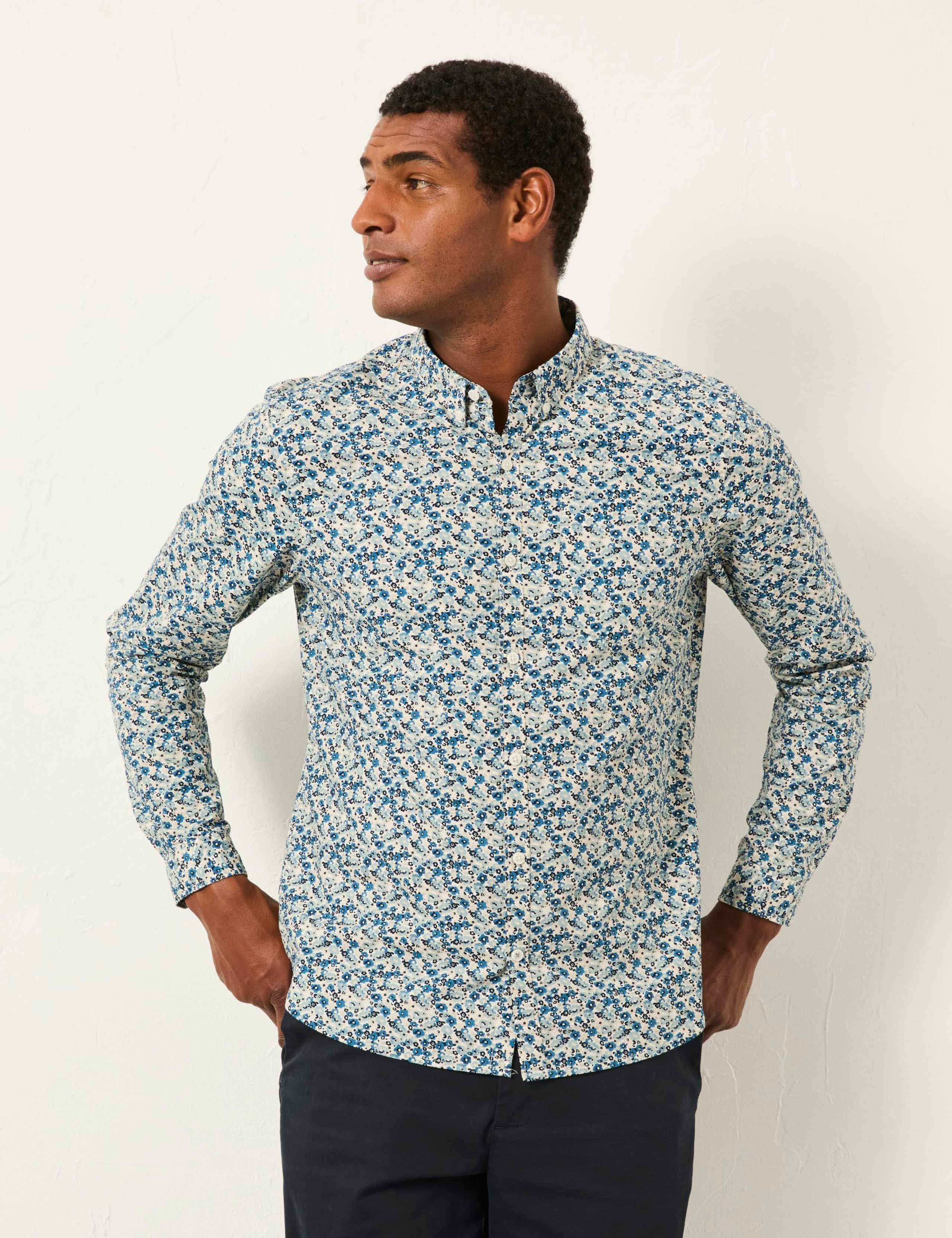 Regular Fit Pure Cotton Floral Shirt 3 of 6
