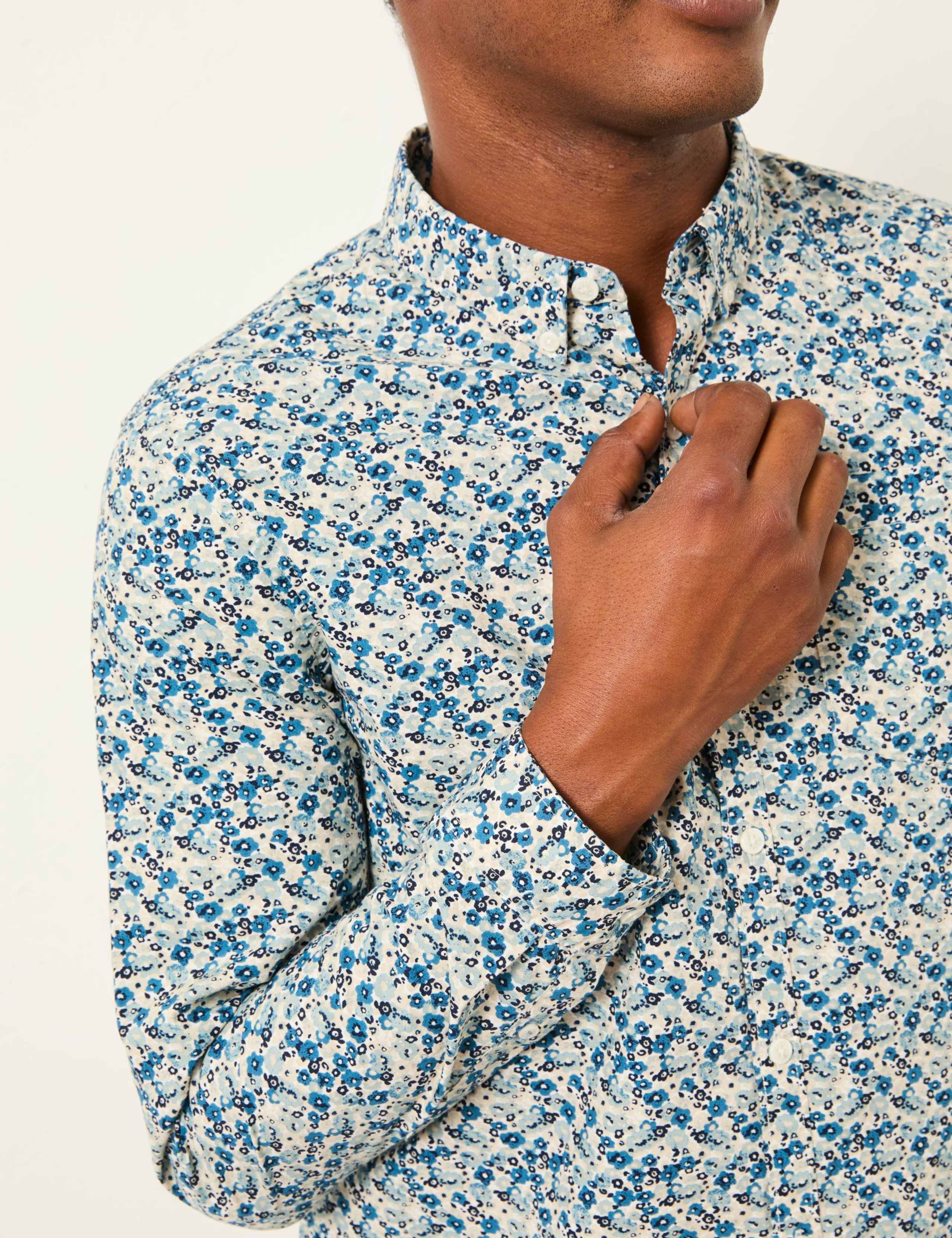 Regular Fit Pure Cotton Floral Shirt 5 of 6