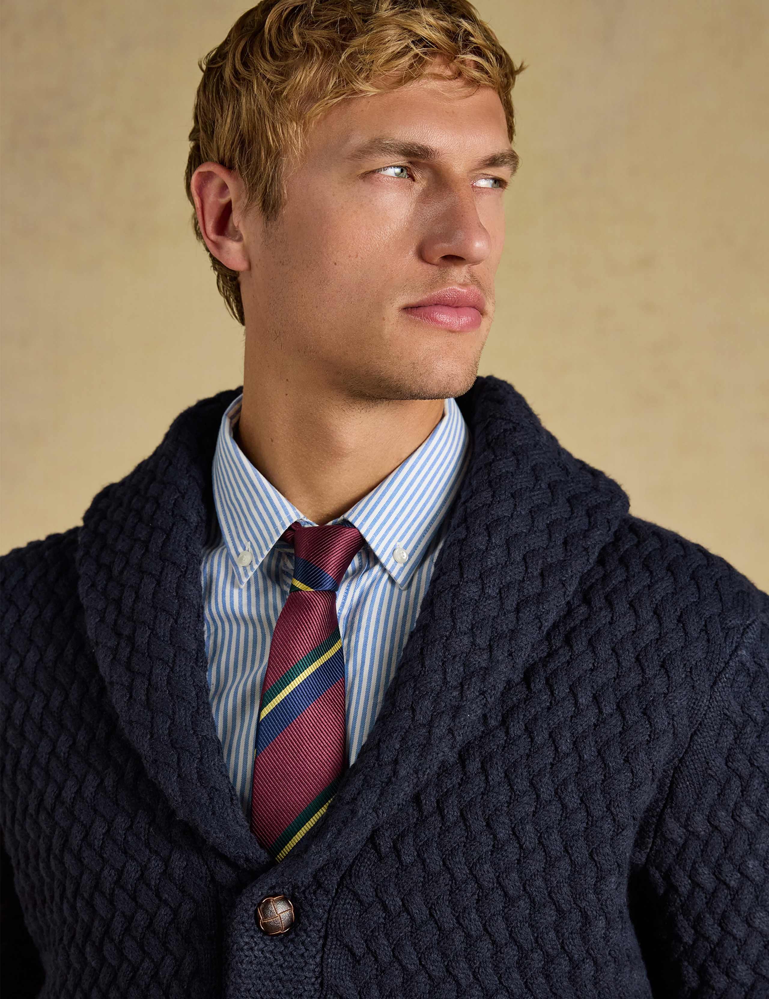 Textured Shawl Neck Cardigan 4 of 7