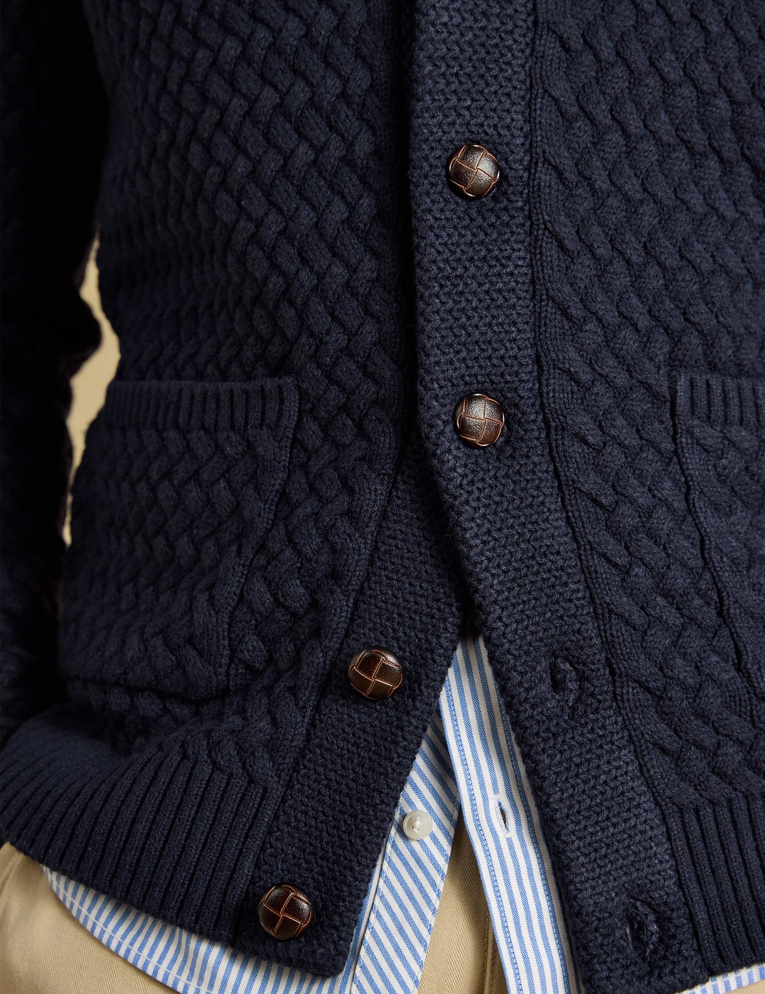 Textured Shawl Neck Cardigan 5 of 7