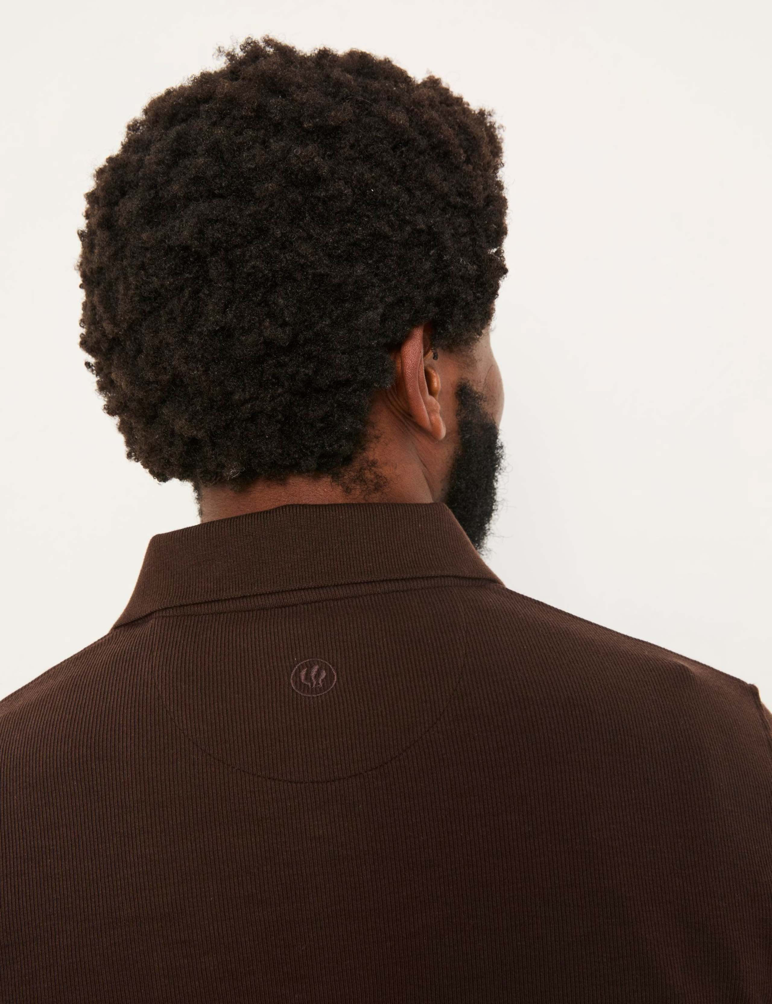 Cotton Rich Ribbed Long Sleeve Polo Shirt 5 of 5