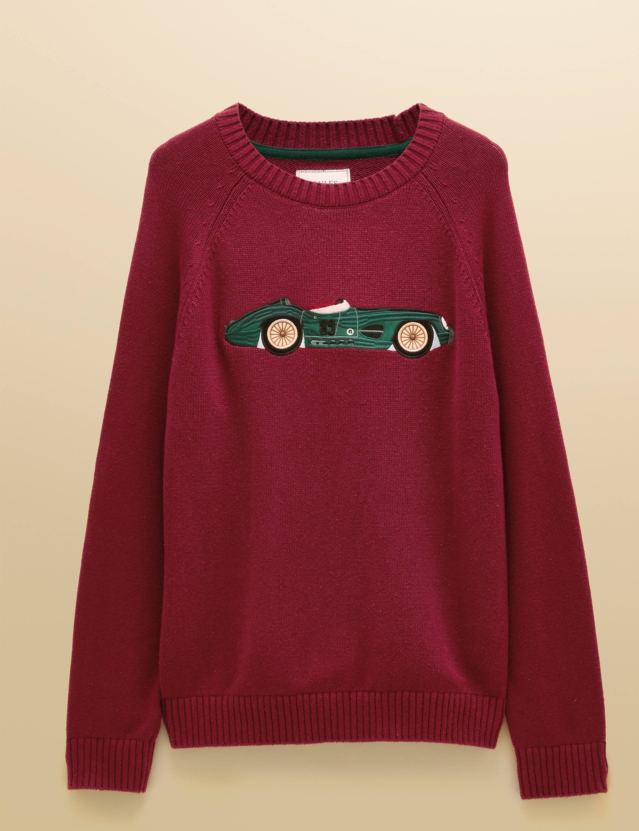 Pure Cotton Intarsia Dog Crew Neck Jumper 8 of 8