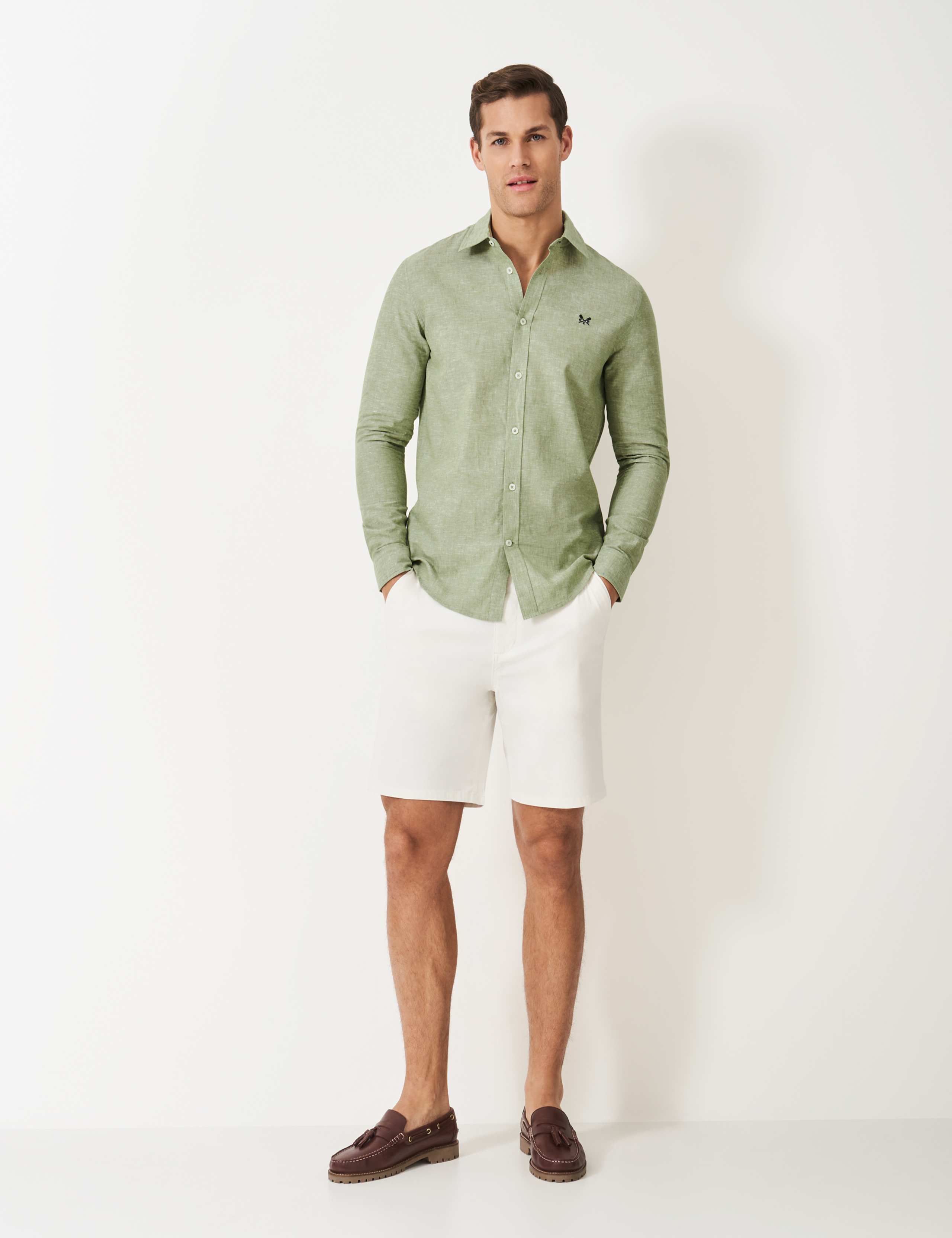 Regular Fit Linen Rich Shirt 3 of 5