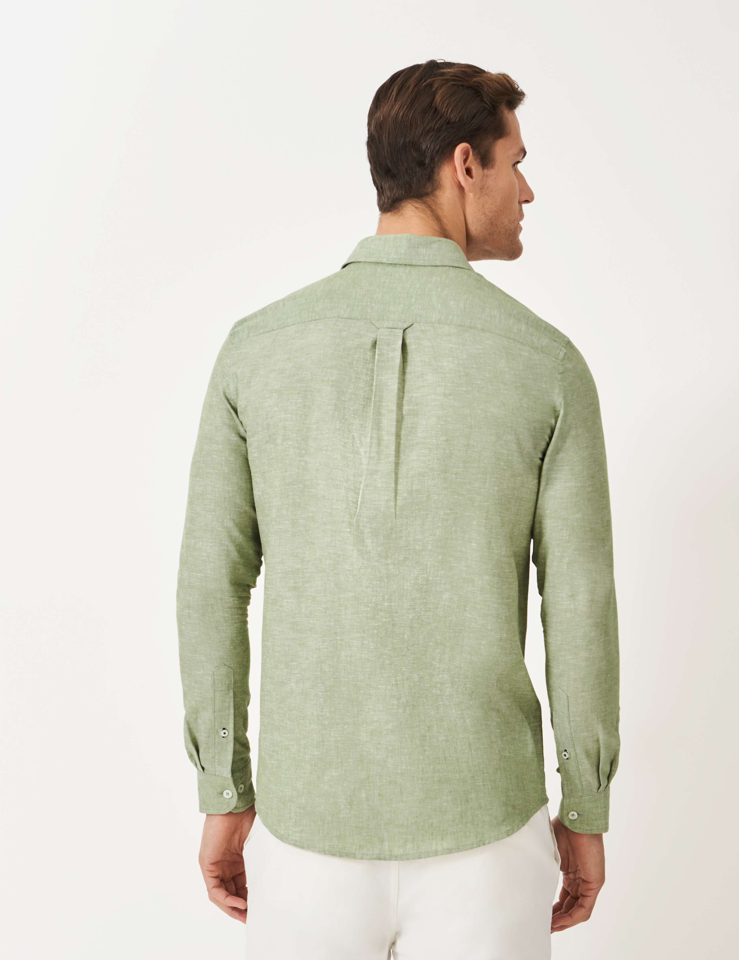 Regular Fit Linen Rich Shirt 4 of 5