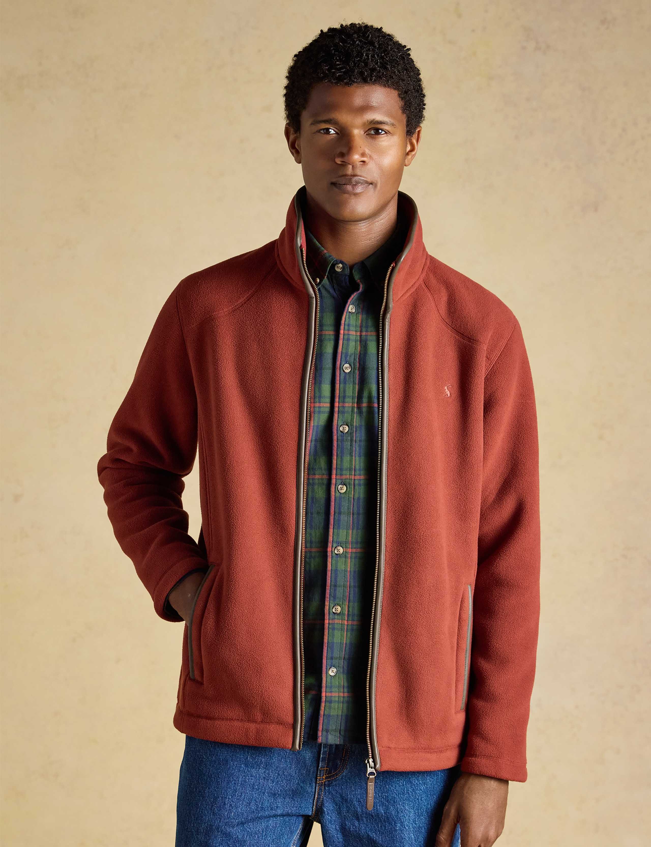Fleece Funnel Neck Zip Up Jacket 3 of 9