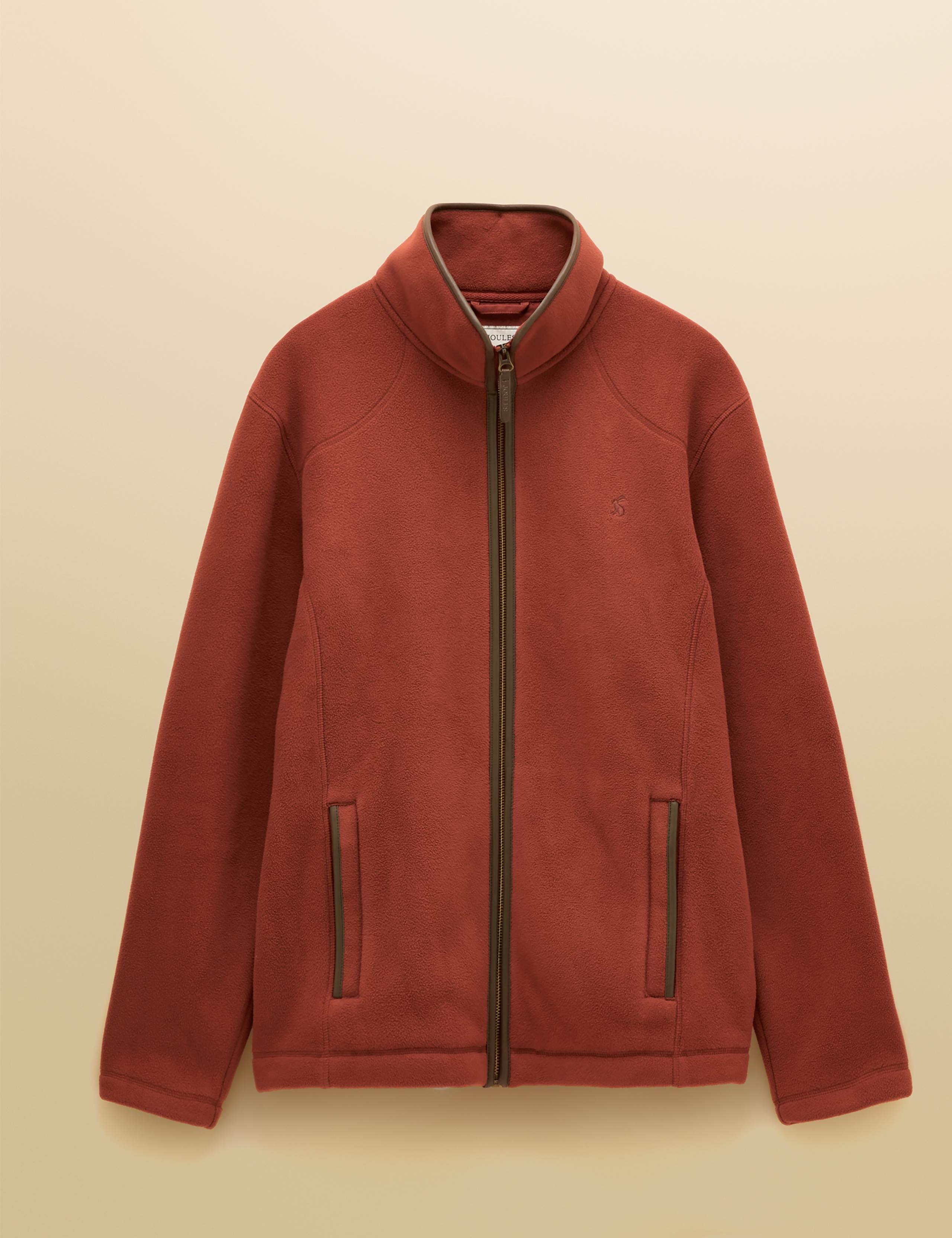 Fleece Funnel Neck Zip Up Jacket 9 of 9