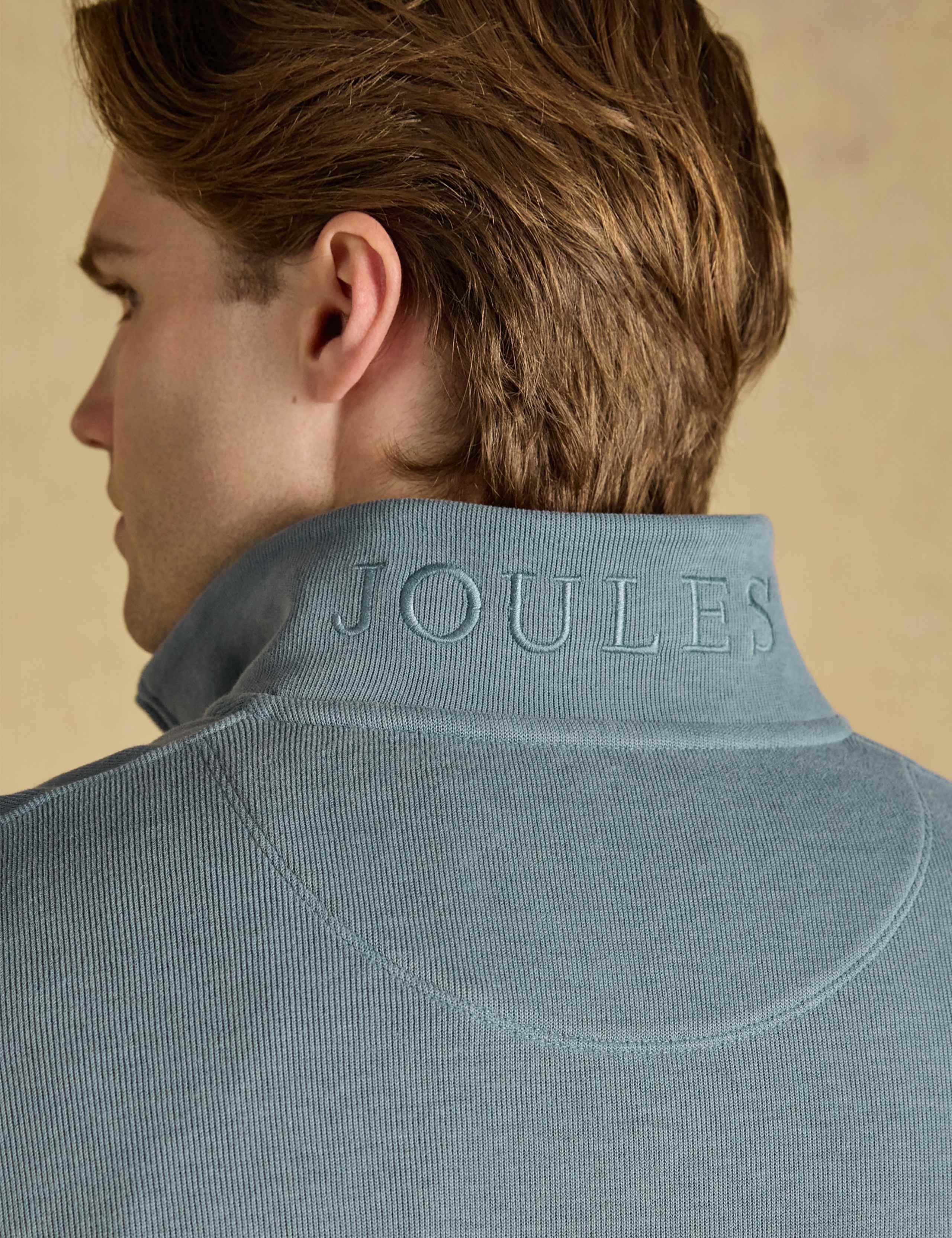 Pure Cotton Funnel Neck Half Zip Sweatshirt 5 of 6