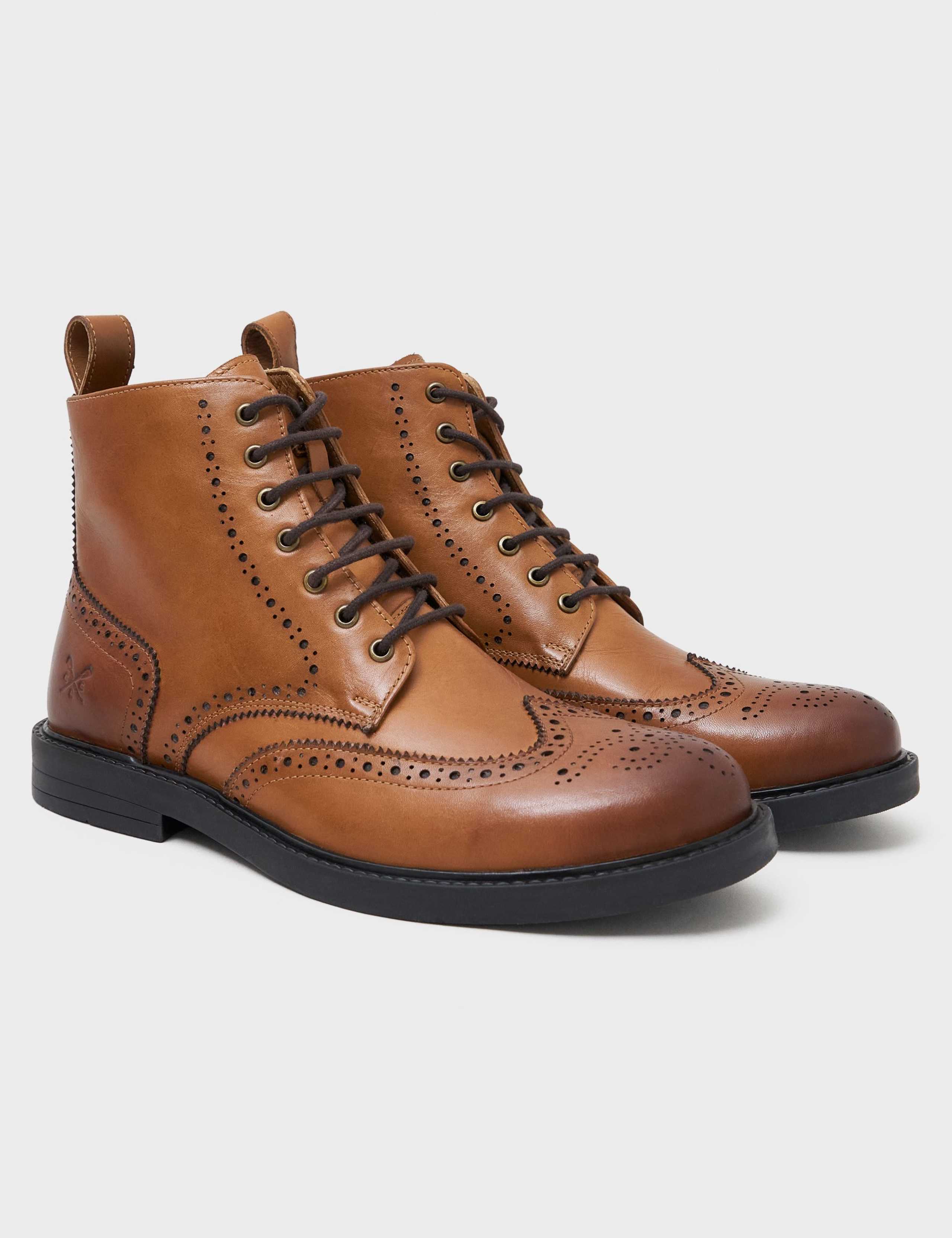 Leather Brogue Boots 3 of 4
