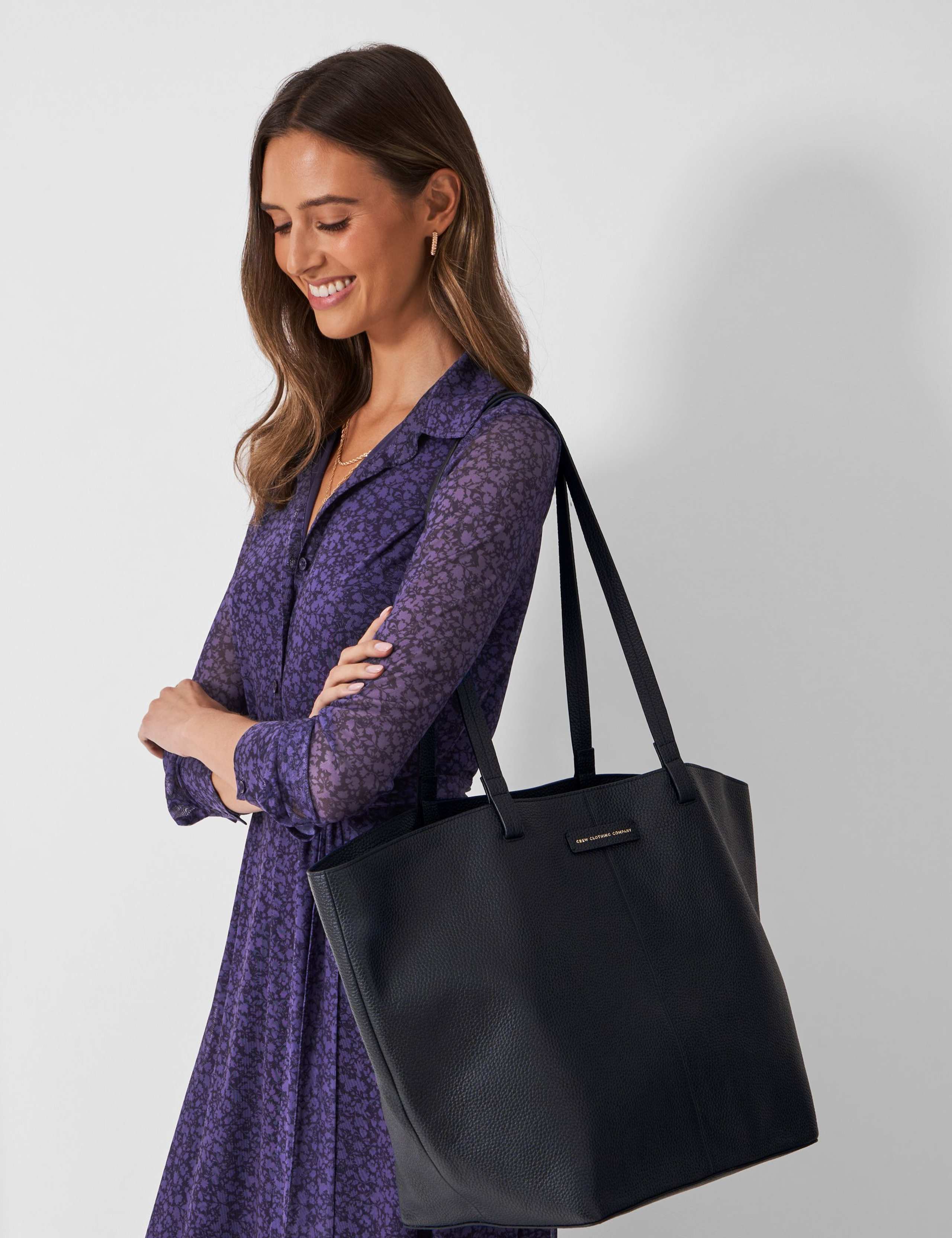 Suede Tote Bag 1 of 2