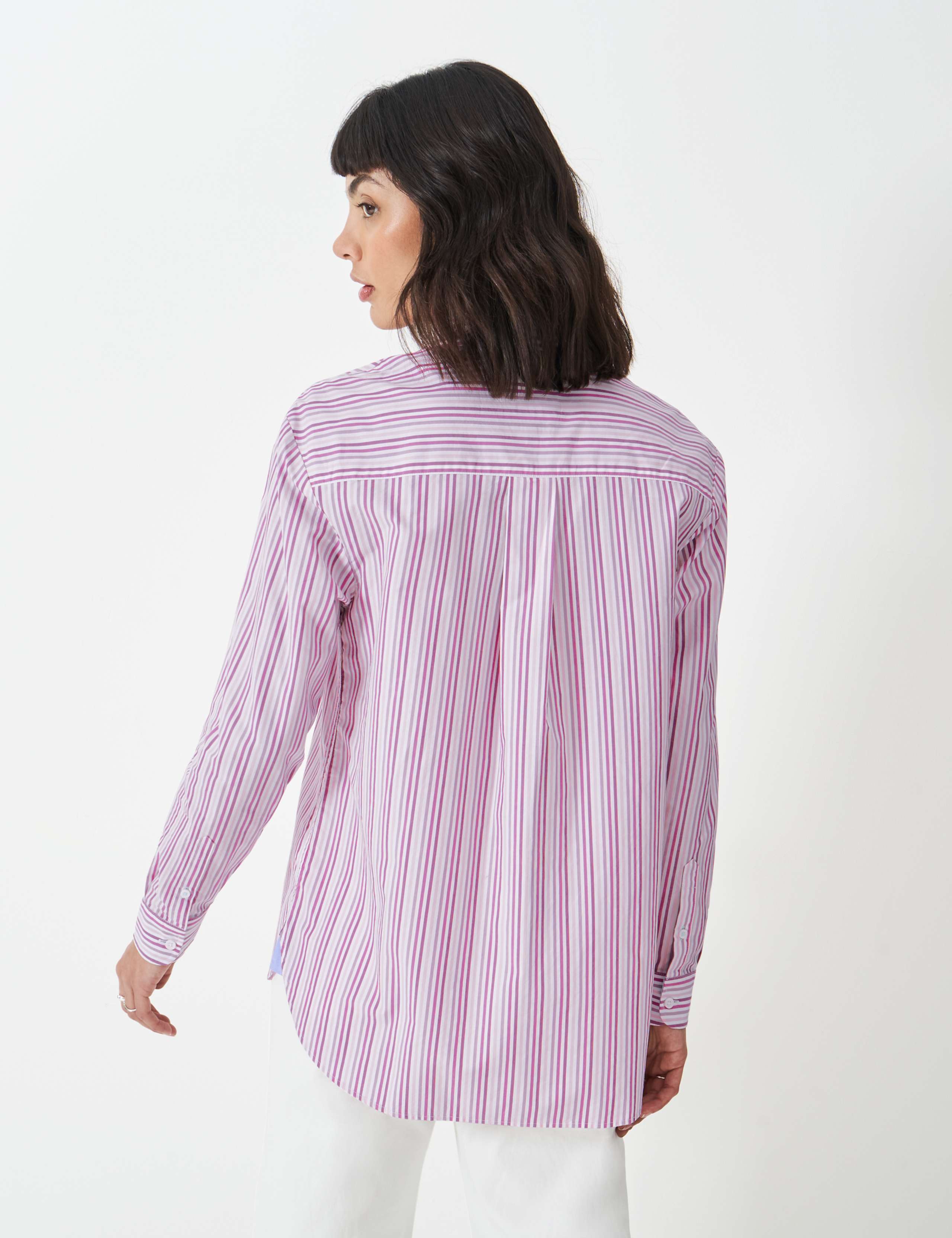 Pure Cotton Striped Collared Relaxed Shirt 4 of 5
