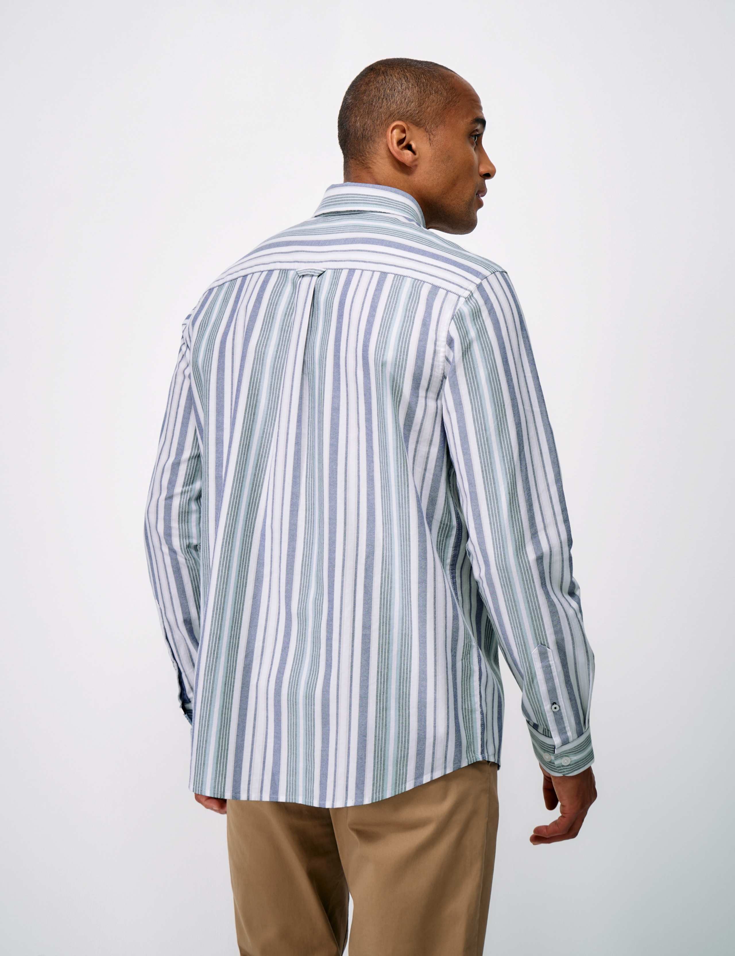 Regular Fit Pure Cotton Striped Oxford Shirt 4 of 5