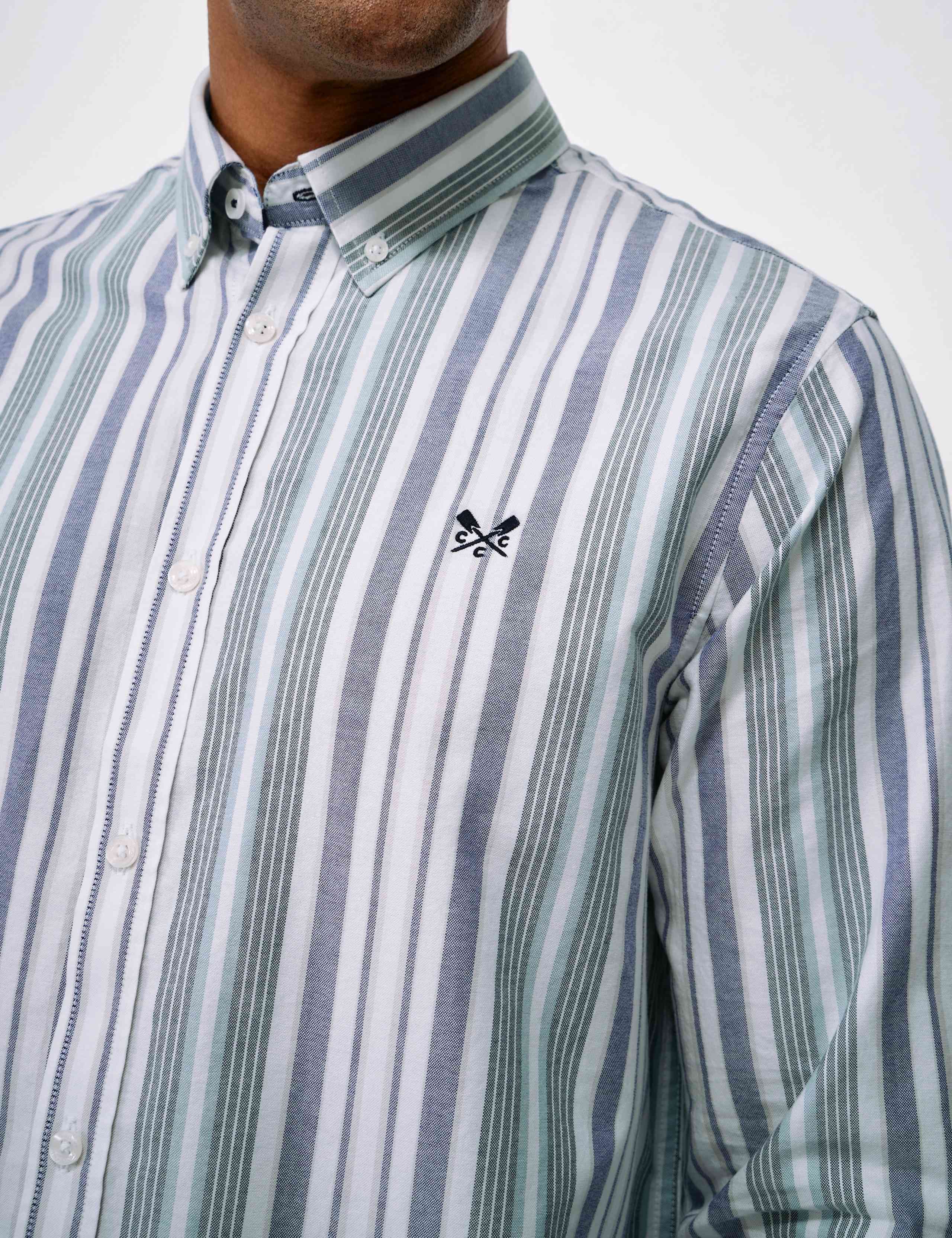 Regular Fit Pure Cotton Striped Oxford Shirt 5 of 5
