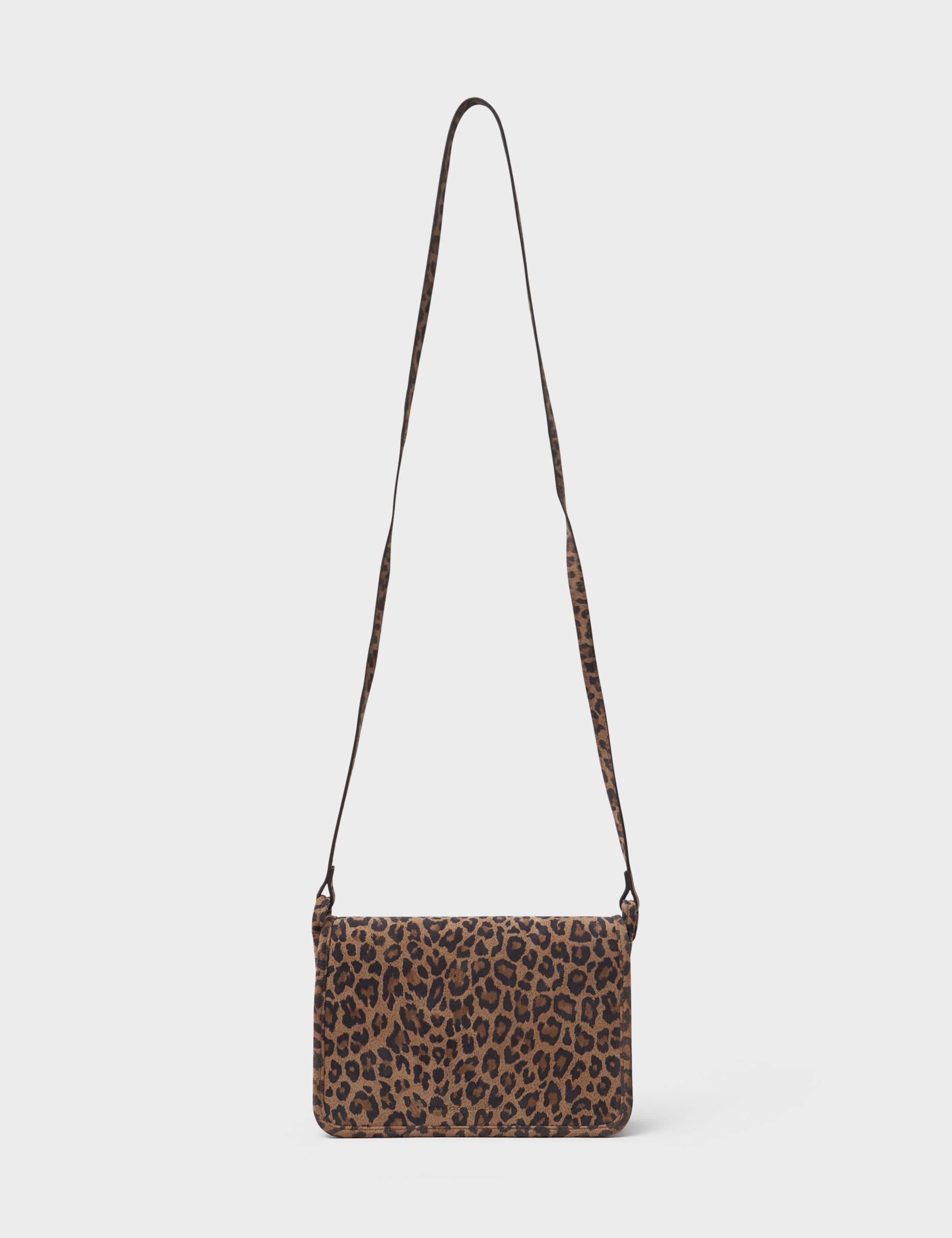 Suede Animal Print Cross Body Bag 2 of 3
